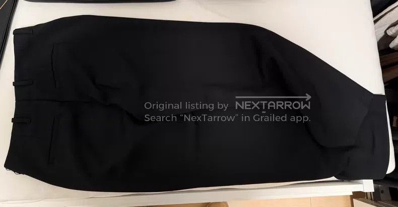 Our Legacy Our Legacy Black Wool Twill Trousers Size US 30 / EU 46 - 3 Thumbnail