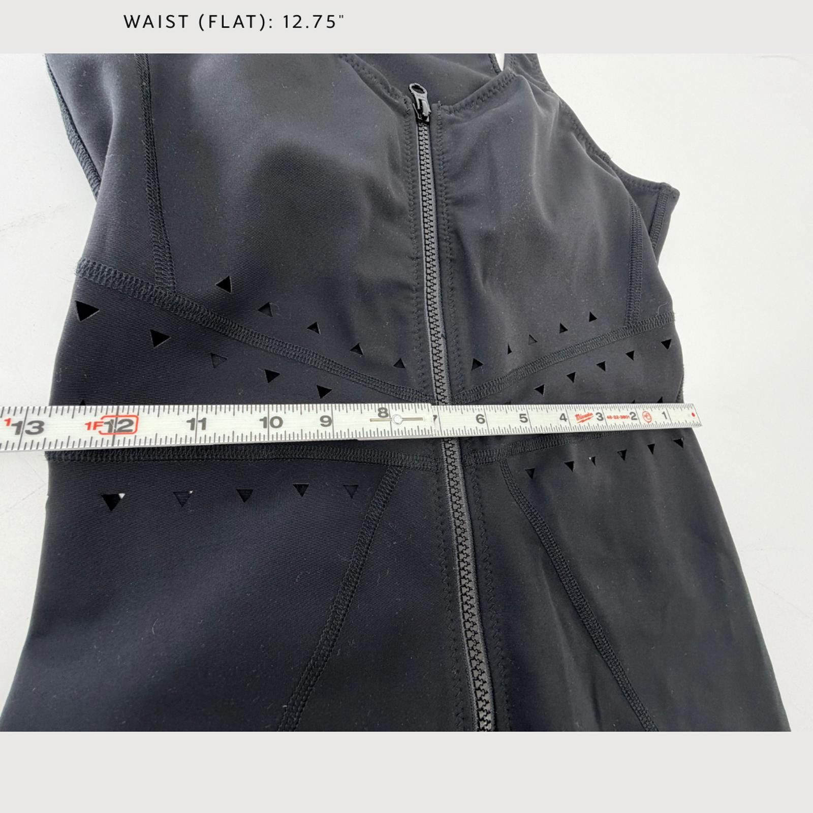 Other Gigi C Hunter Jumpsuit Black Activewear Zip Front S Size 28" / US 6 / IT 42 - 6 Thumbnail
