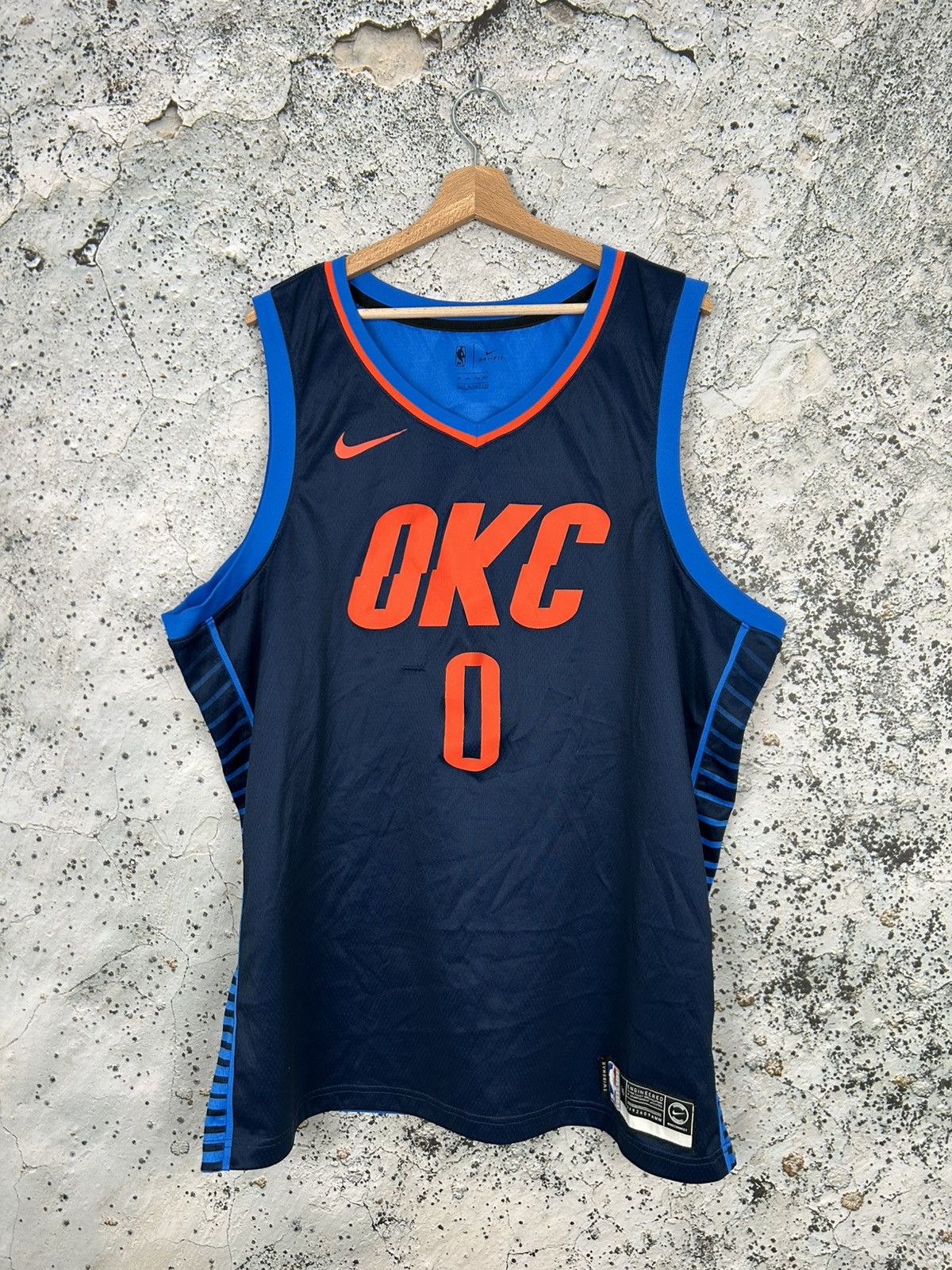 NBA Oklahoma City Thunder Westbrook Nike NBA Jersey Size US XXL / EU 58 / 5 - 1 Thumbnail
