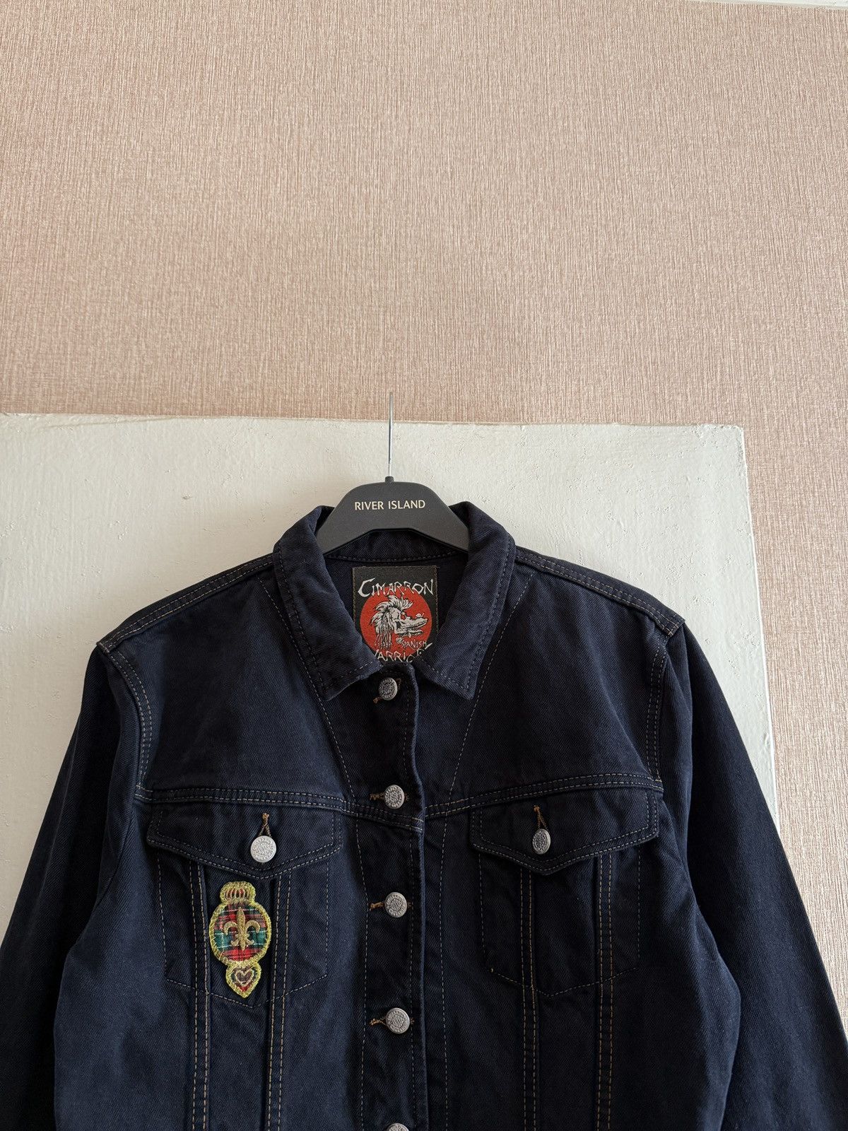 Other Vintage Cimarron Spanish Warriors Denim Jacket Women Cropped Size XL / US 12-14 / IT 48-50 - 4 Thumbnail
