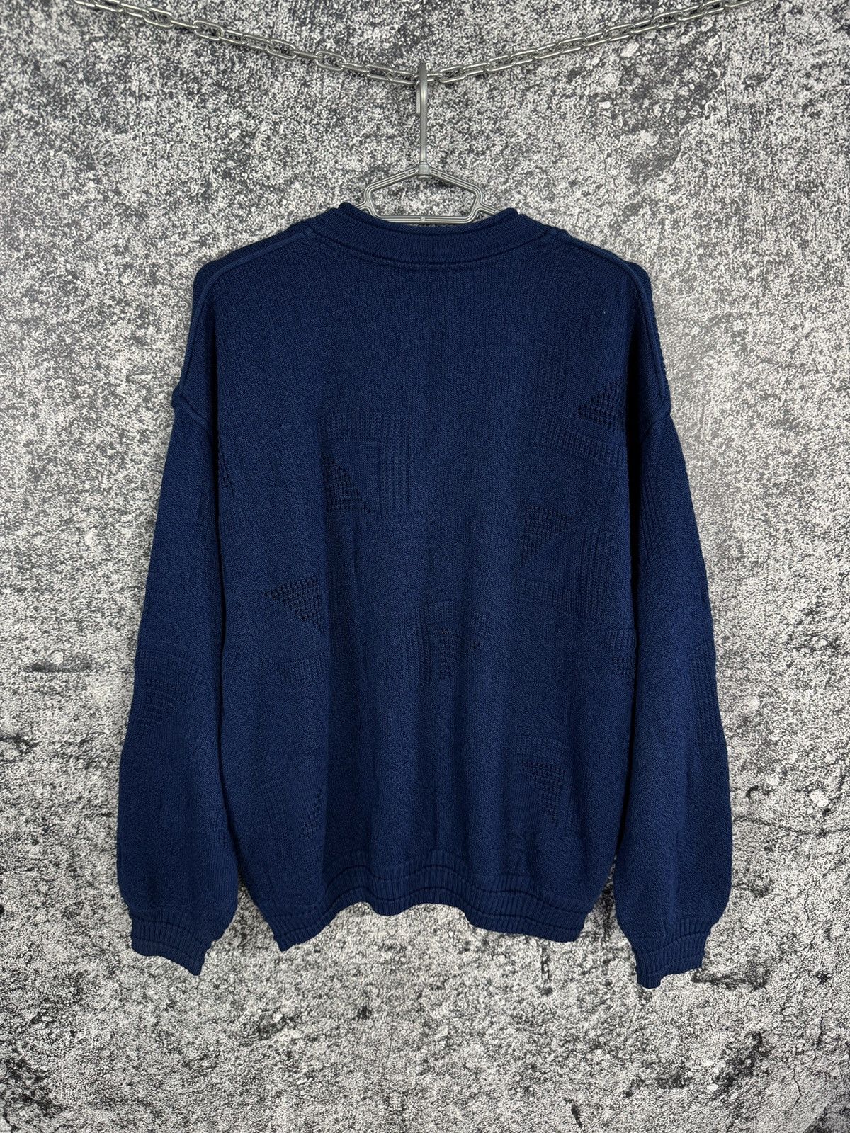 Carlo Colucci Carlo Colucci Vintage V-Neck Wool Sweater Jumper Size 56 Size US XL / EU 56 / 4 - 10 Thumbnail