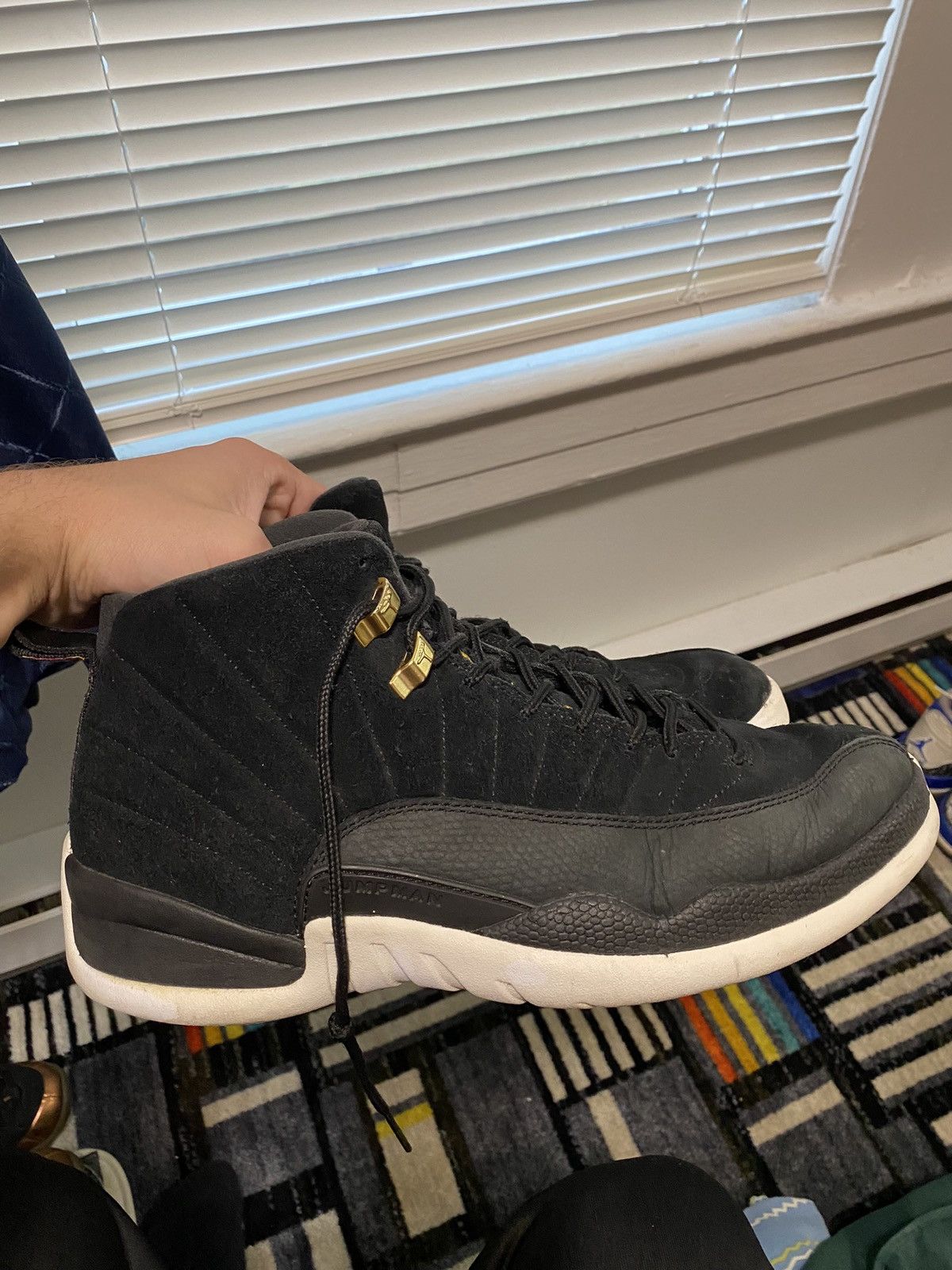 image of Nike Black Taxi 12S Shoes, Men's (Size 11)