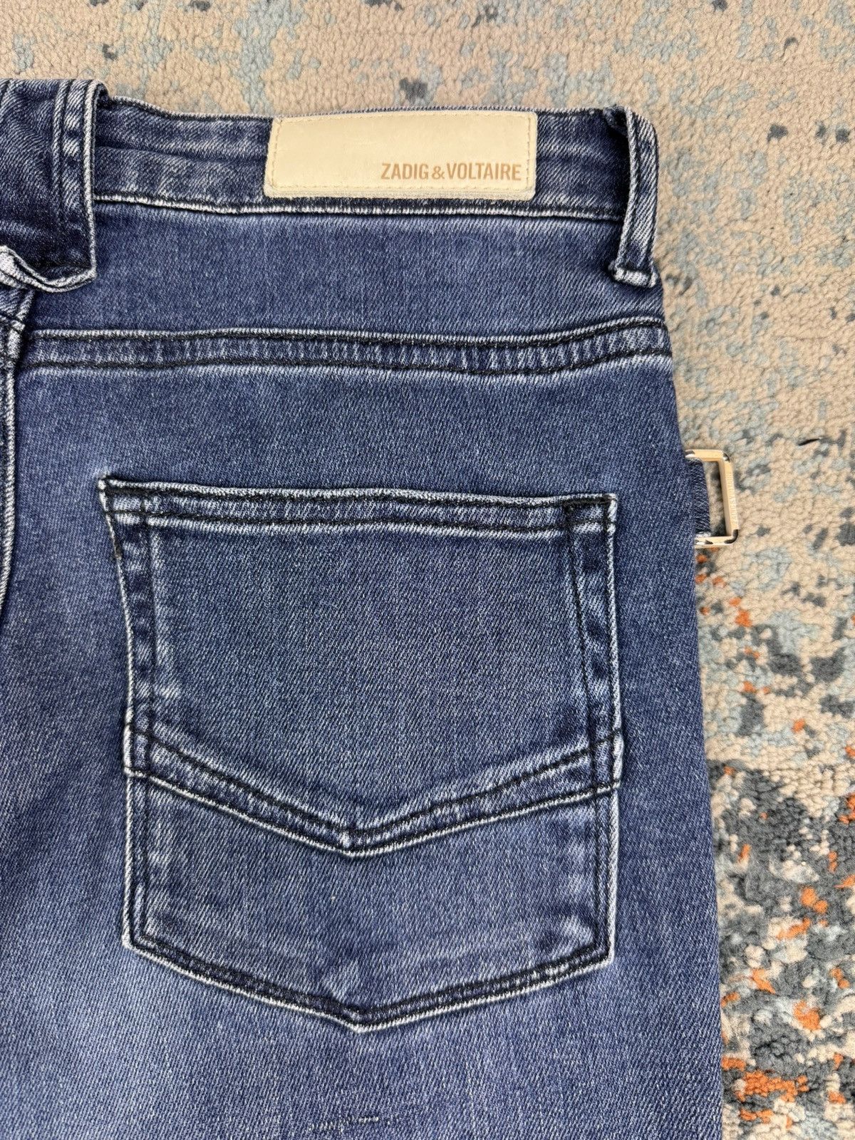 Zadig & Voltaire Vintage Y2K Zadig & Volaire flared denim slim fit hedi style Size US 27 - 11 Thumbnail