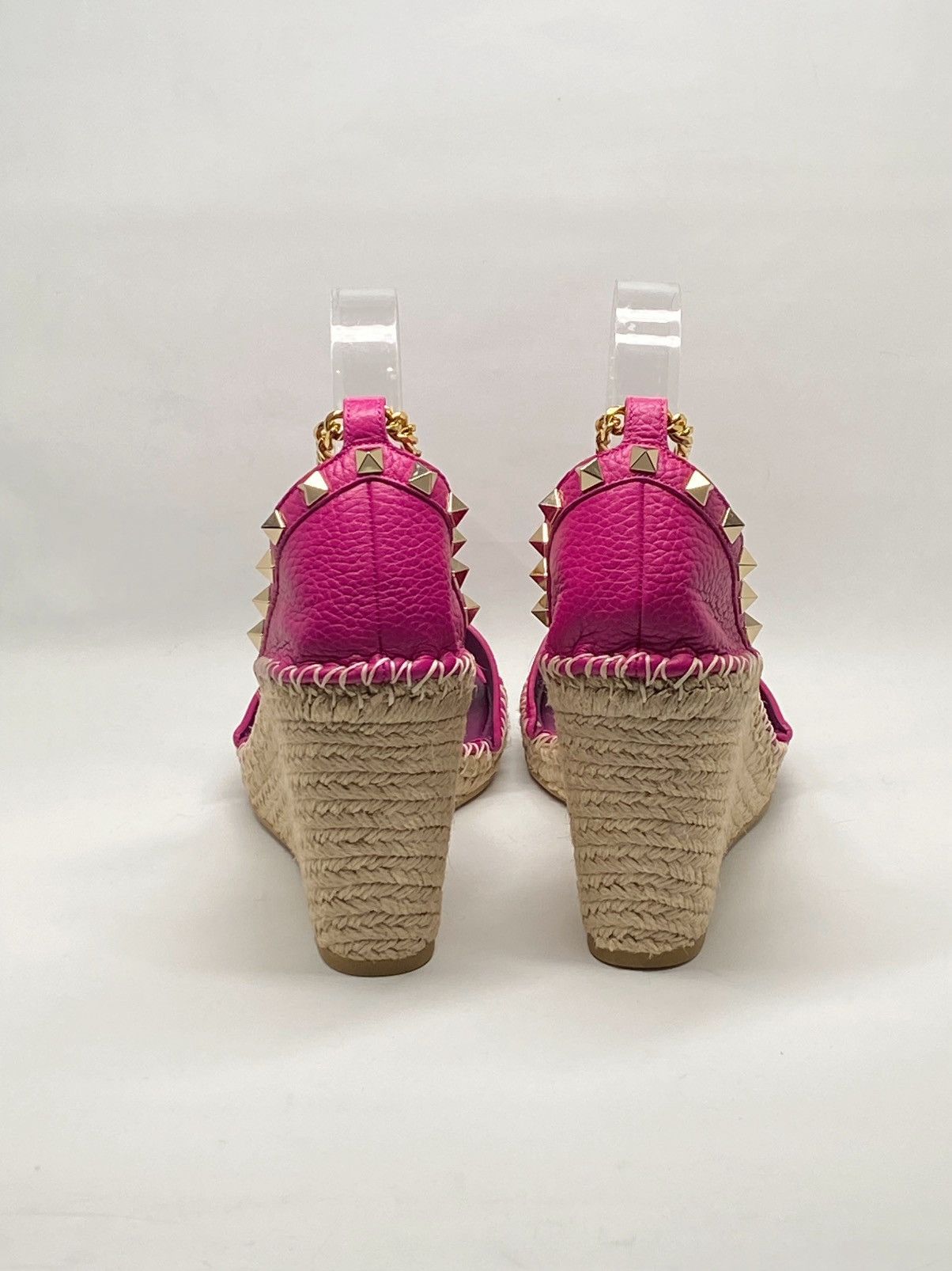 Valentino Valentino Garavani Rockstud Grainy Calfskin Wedges size 42 Size US 12 / IT 42 - 5 Thumbnail