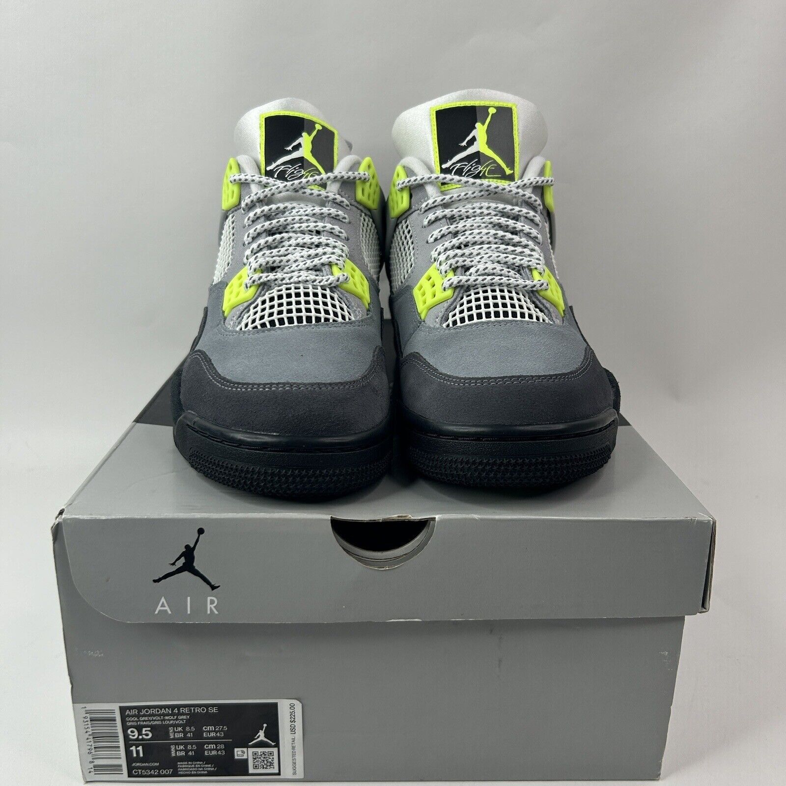 Nike Nike Air Jordan 4 Retro SE “Neon 95” 2024 Size US 9.5 / EU 42-43 - 2 Thumbnail