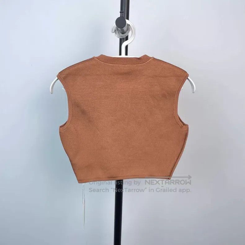 Hermes Hermes Brown knitted vest, can be worn as a base layer. Size XS / US 0-2 / IT 36-38 - 3 Thumbnail