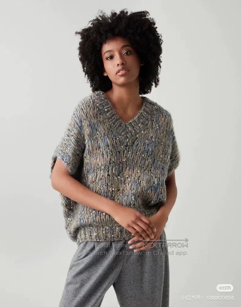 Brunello Cucinelli Brunello Cucinelli Glitter Opera Vest Size S / US 4 / IT 40 - 1 Thumbnail