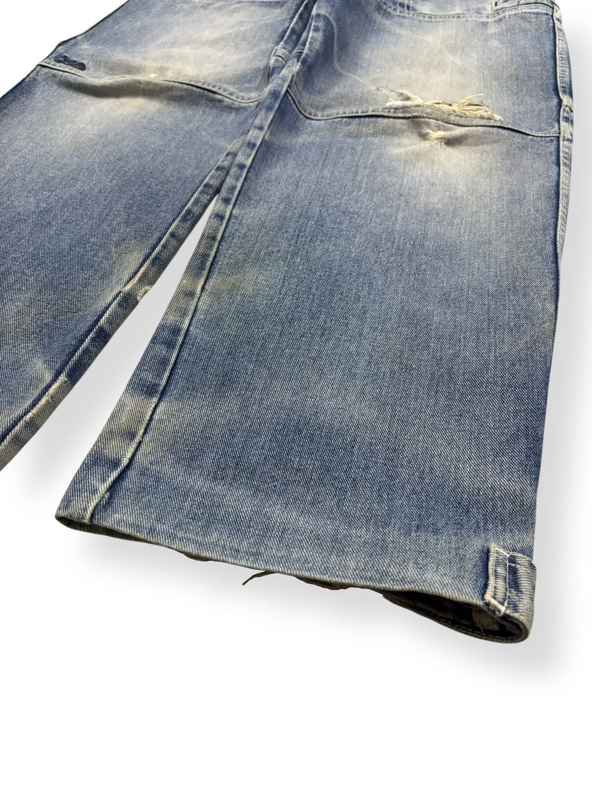Vans Vintage Y2K Vans Double Knee Style Baggy Distressed Jeans Size US 30 / EU 46 - 9 Thumbnail