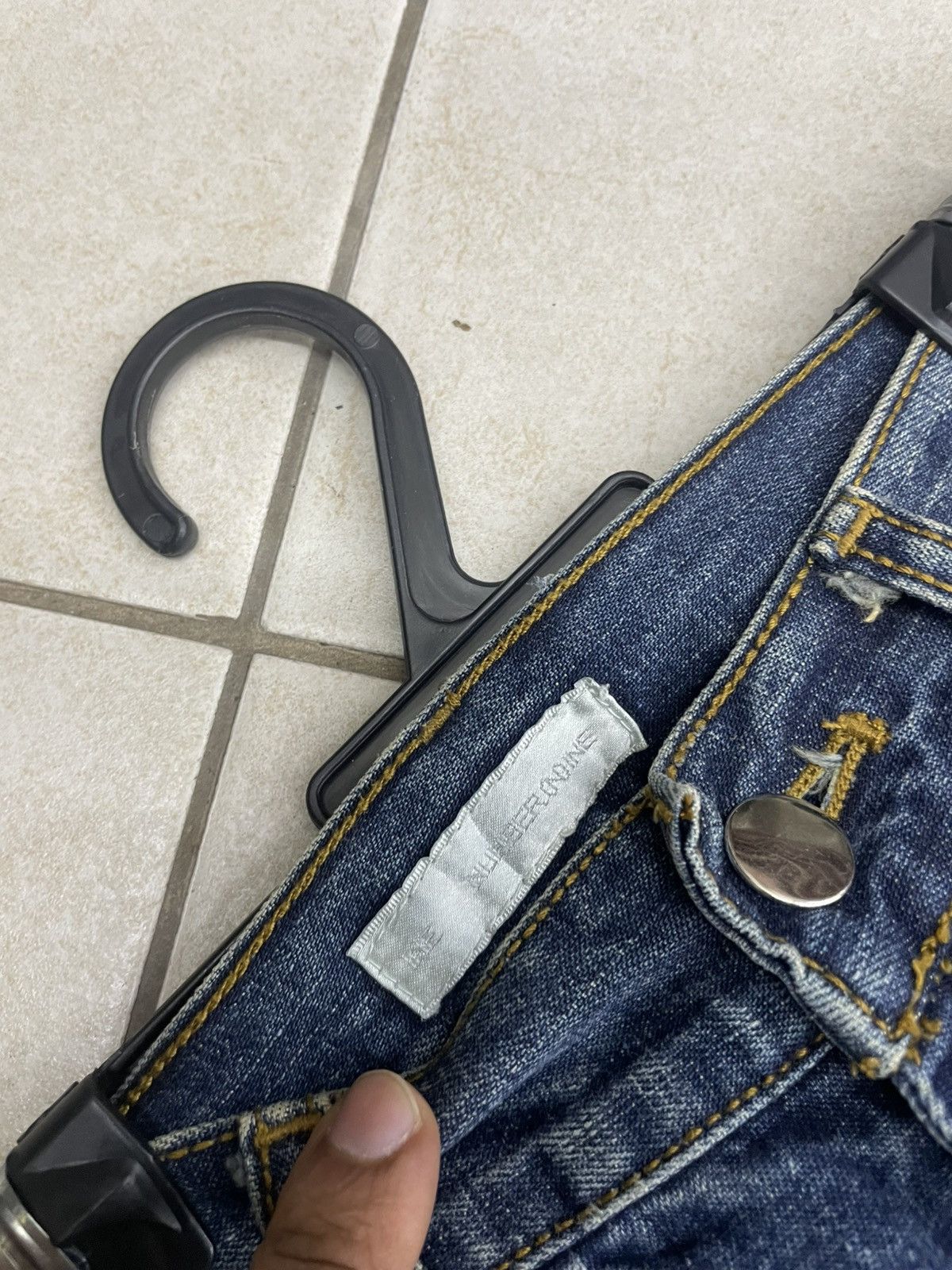 Number (N)ine NUMBER (N)INE PATCHWORK DENIM PANTS Size US 31 - 7 Thumbnail