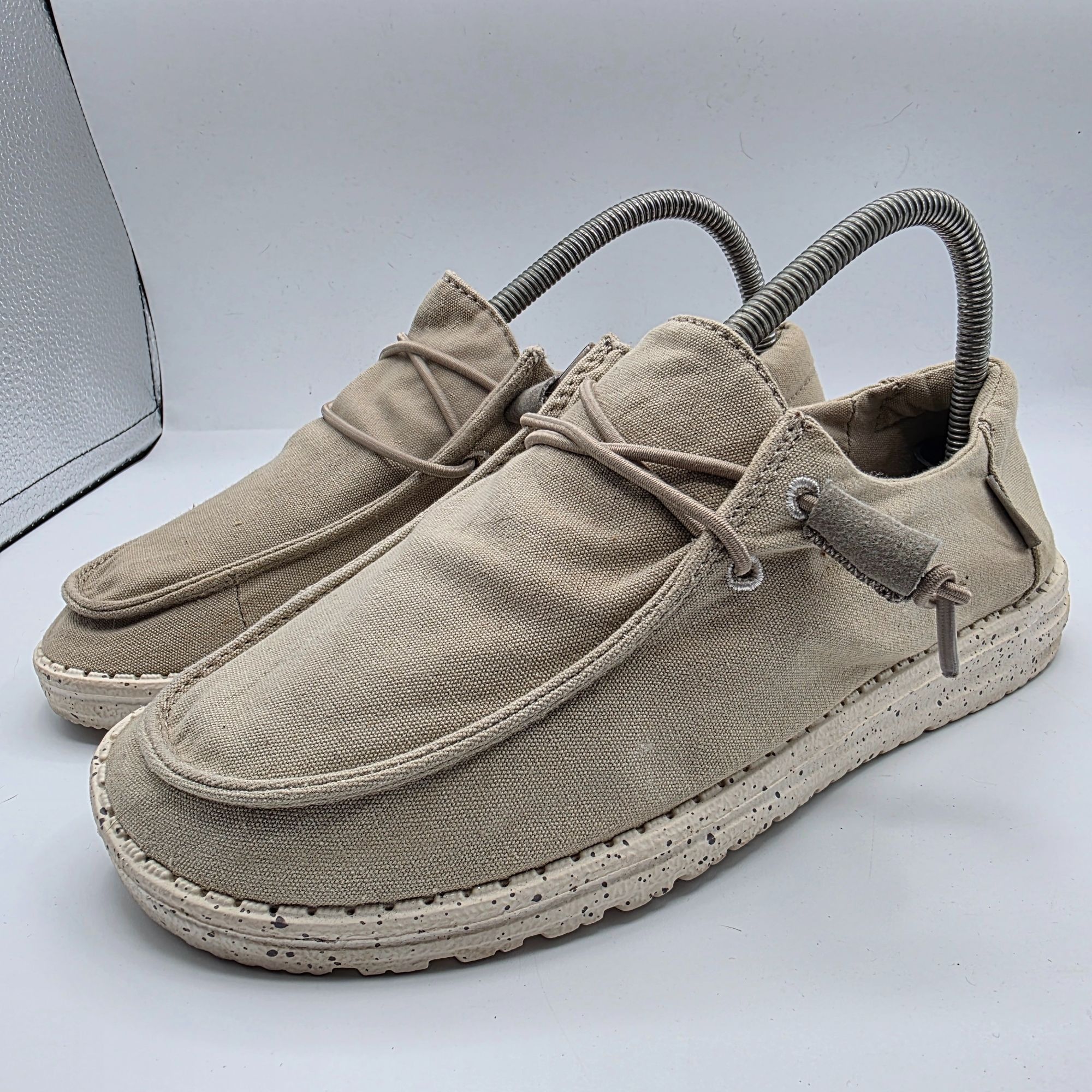 Other Hey Dude Wendy Grey Womens Size 8 Beige Shoes Casual Walking Size US 8 / IT 38 - 4 Thumbnail