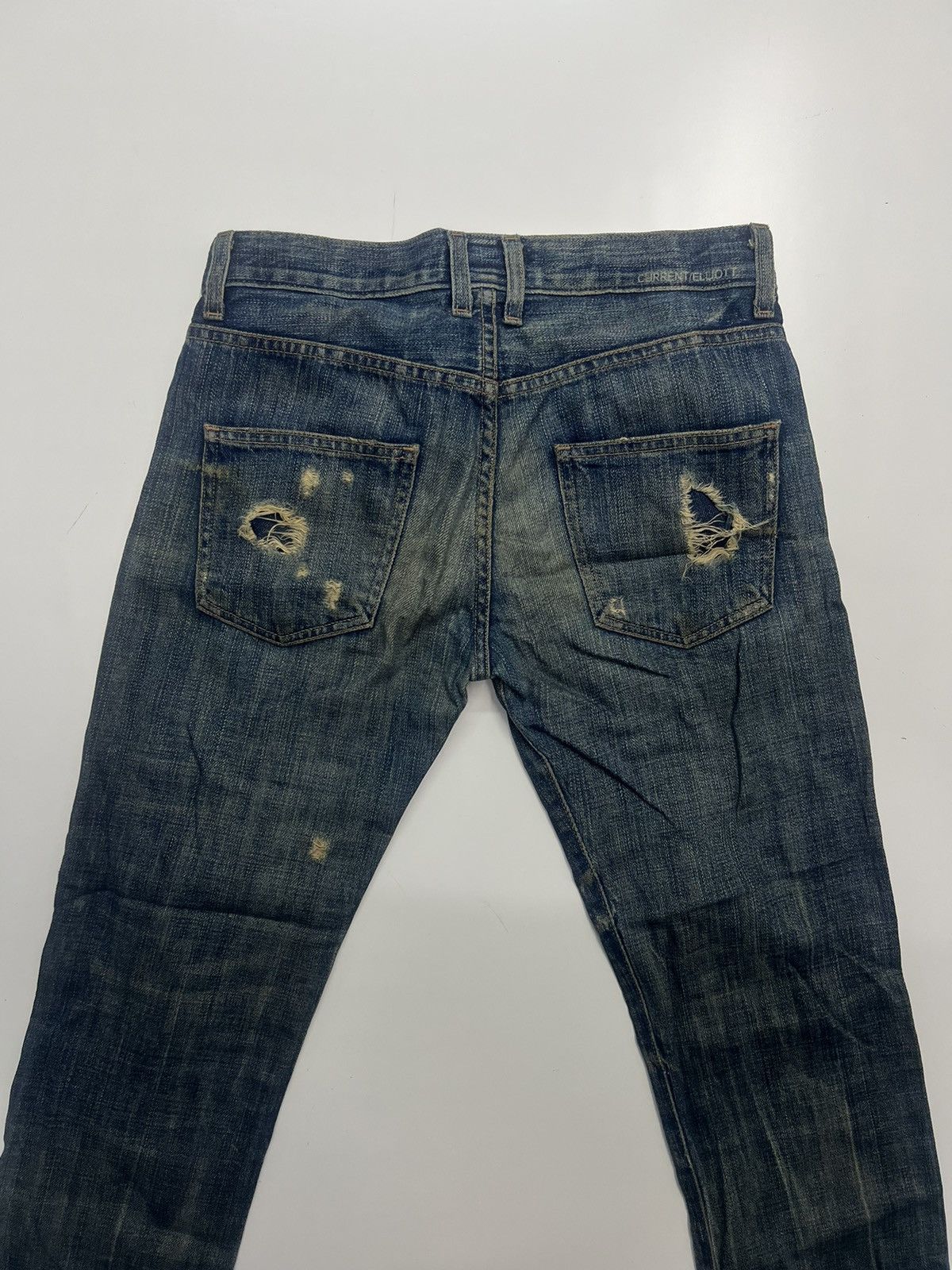 Current/Elliot Current Elliott Distress Denim Jeans Size 31 Size US 31 - 6 Thumbnail