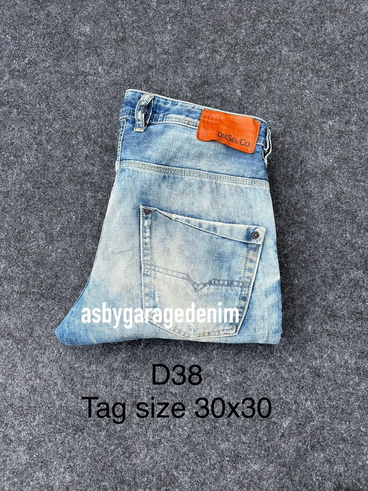 Beauty Beast × Diesel Diesel Italy Krooley Acid Design Regular Slim Denim D38 Size US 30 / EU 46 - 19 Thumbnail