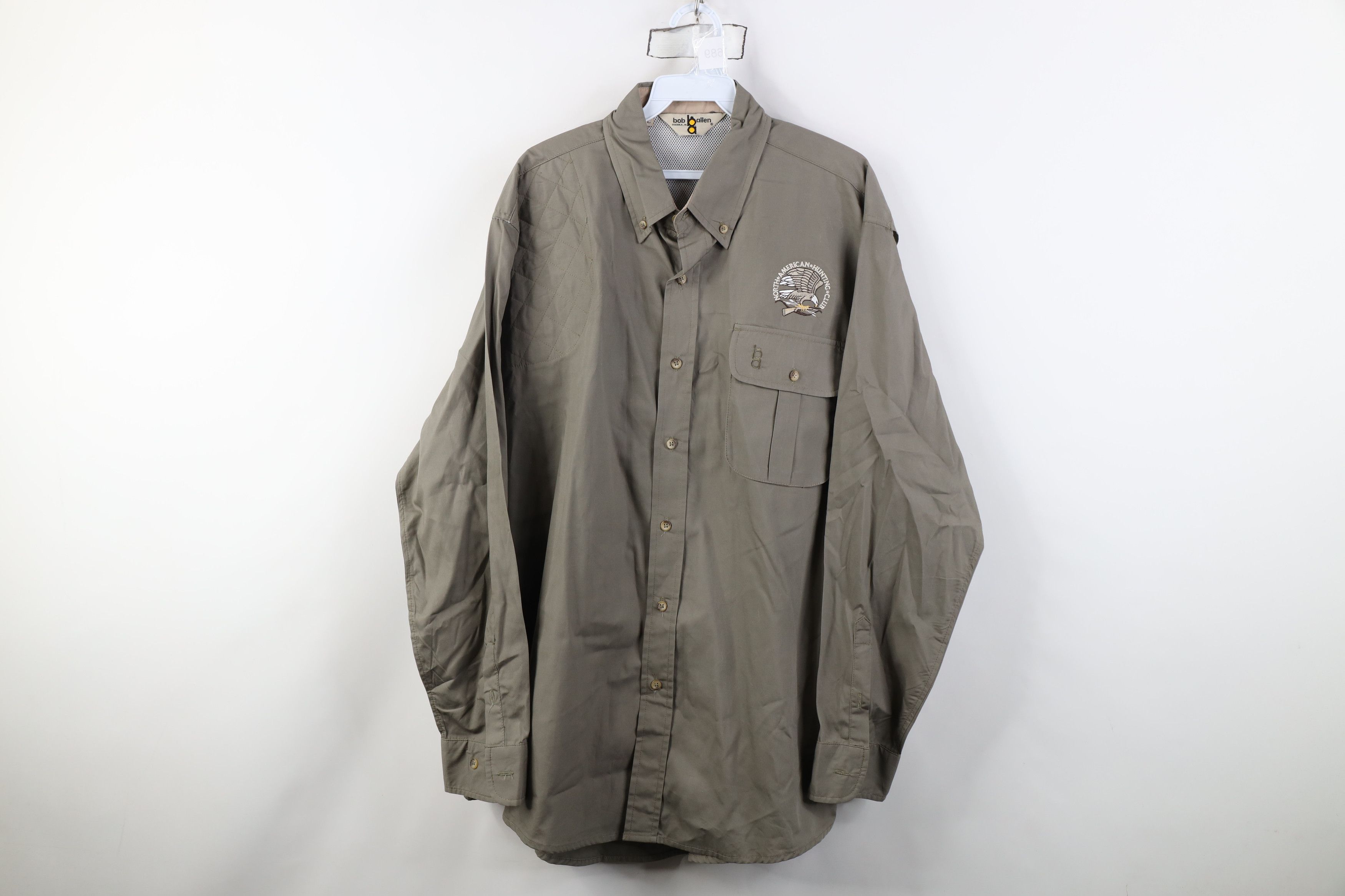 Vintage Vintage 90s American Hunting Club Eagle Shooting Shirt Size US L / EU 52-54 / 3 - 1 Thumbnail