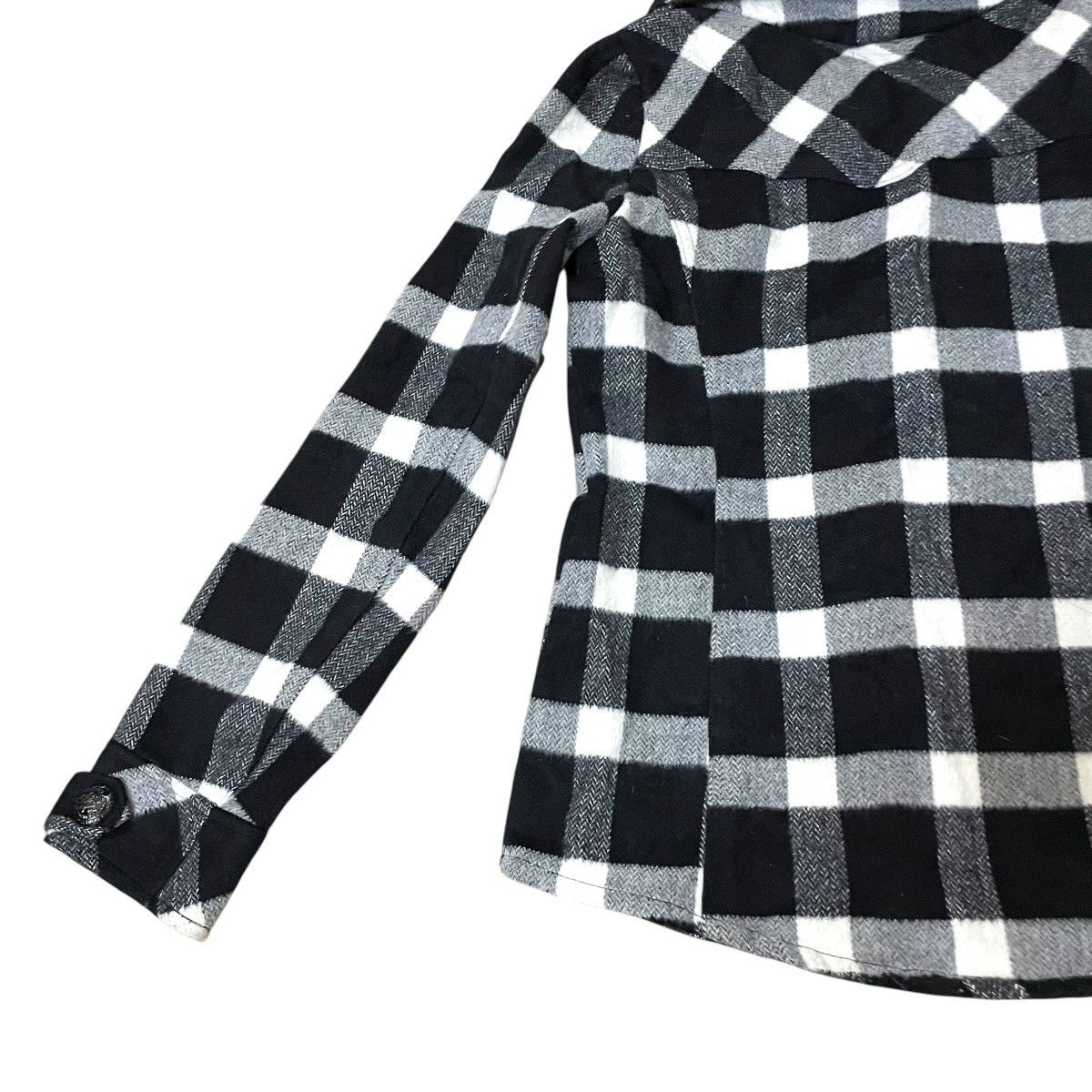 Le Grande Bleu (L.G.B.) 🇯🇵 BACKS BUCKLE FULL ZIP CHECKERED PUNK AVANT GARDE JACKET Size US M / EU 48-50 / 2 - 9 Thumbnail