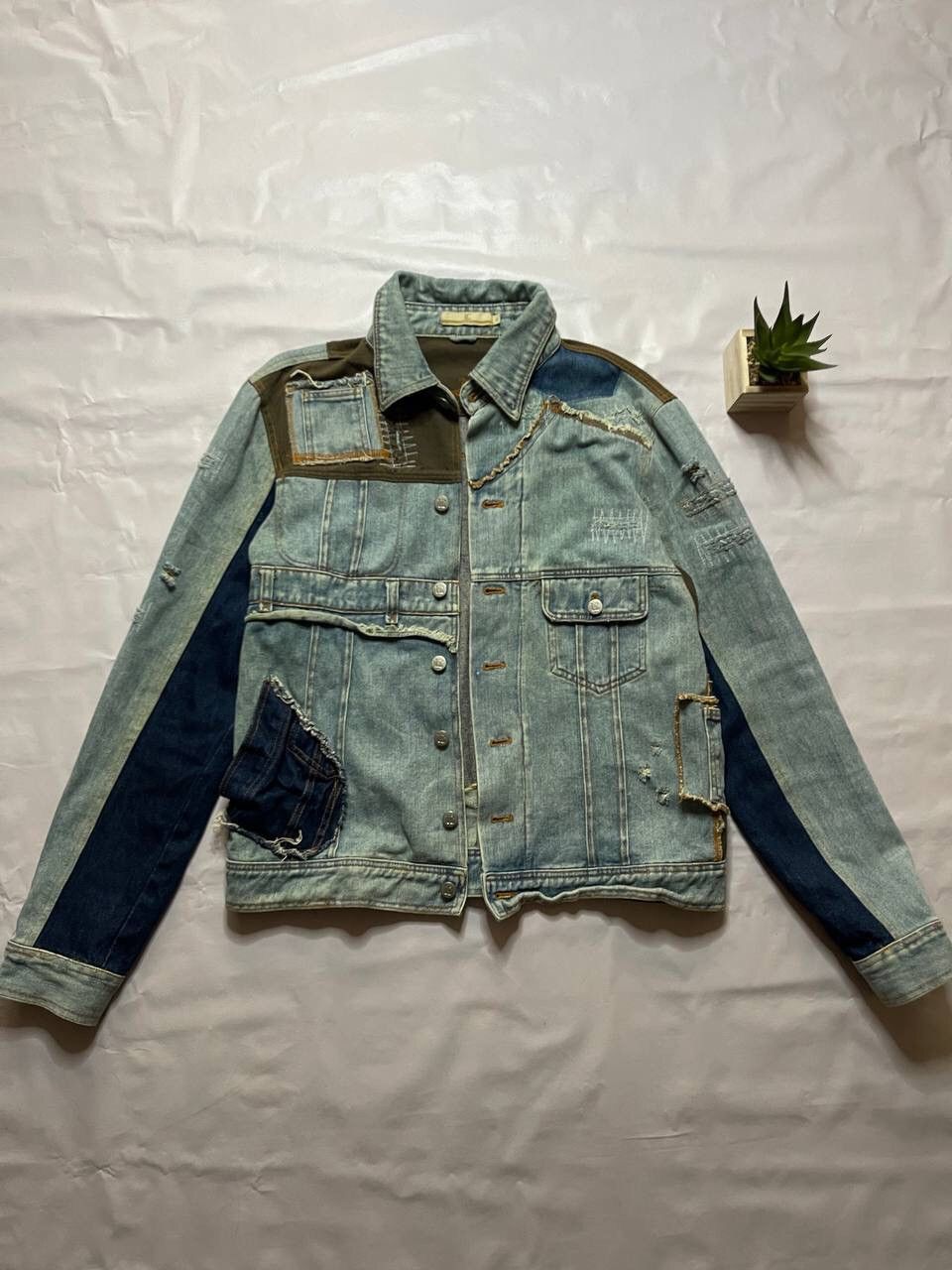 Designer × Vintage Patchwork Vintage Denim Jacket: made in Italy Size US M / EU 48-50 / 2 - 1 Thumbnail