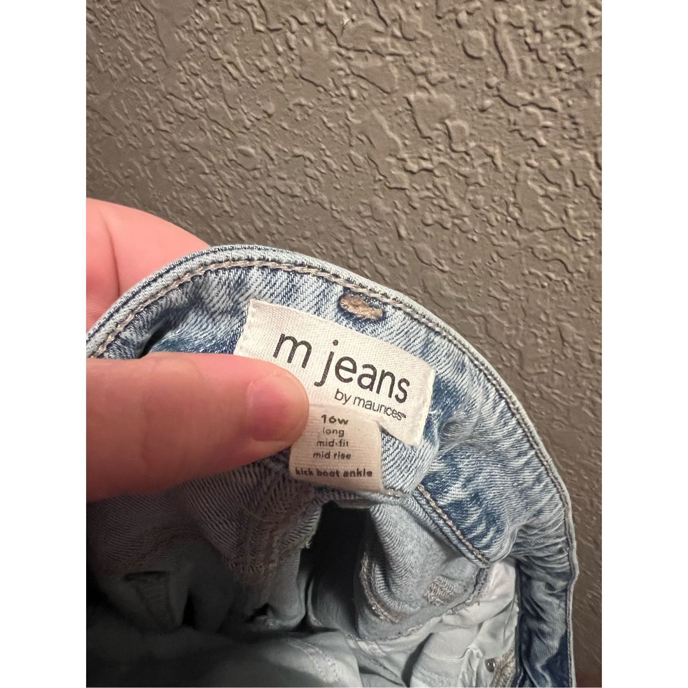 Other m Jeans By Maurices Light Colored Mid-Rise Kick Boot Ankle J Size 38" / US 16 / IT 52 - 15 Thumbnail