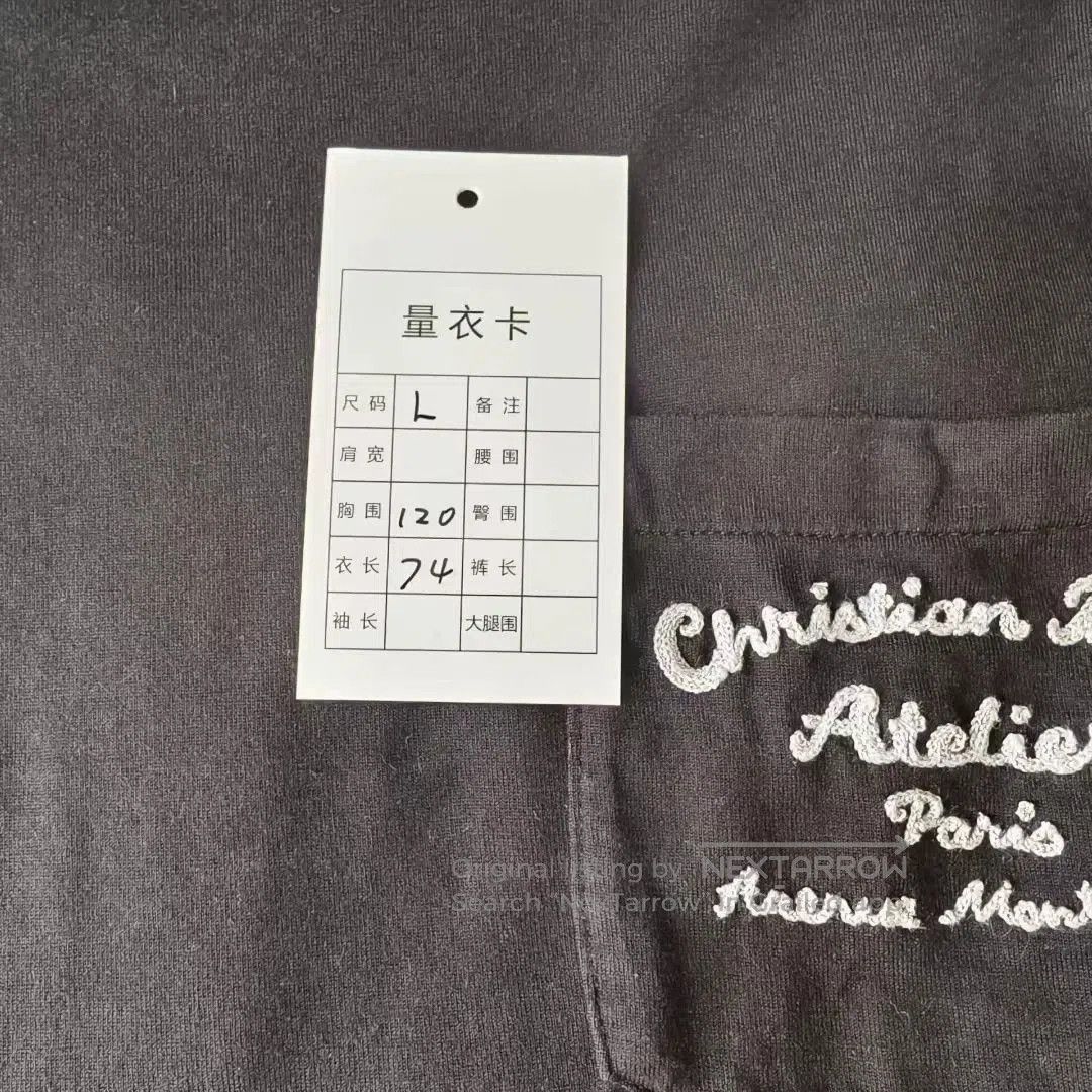 Dior Dior Pocket Letter Embroidery Short Sleeve T-Shirt. Size US L / EU 52-54 / 3 - 3 Thumbnail