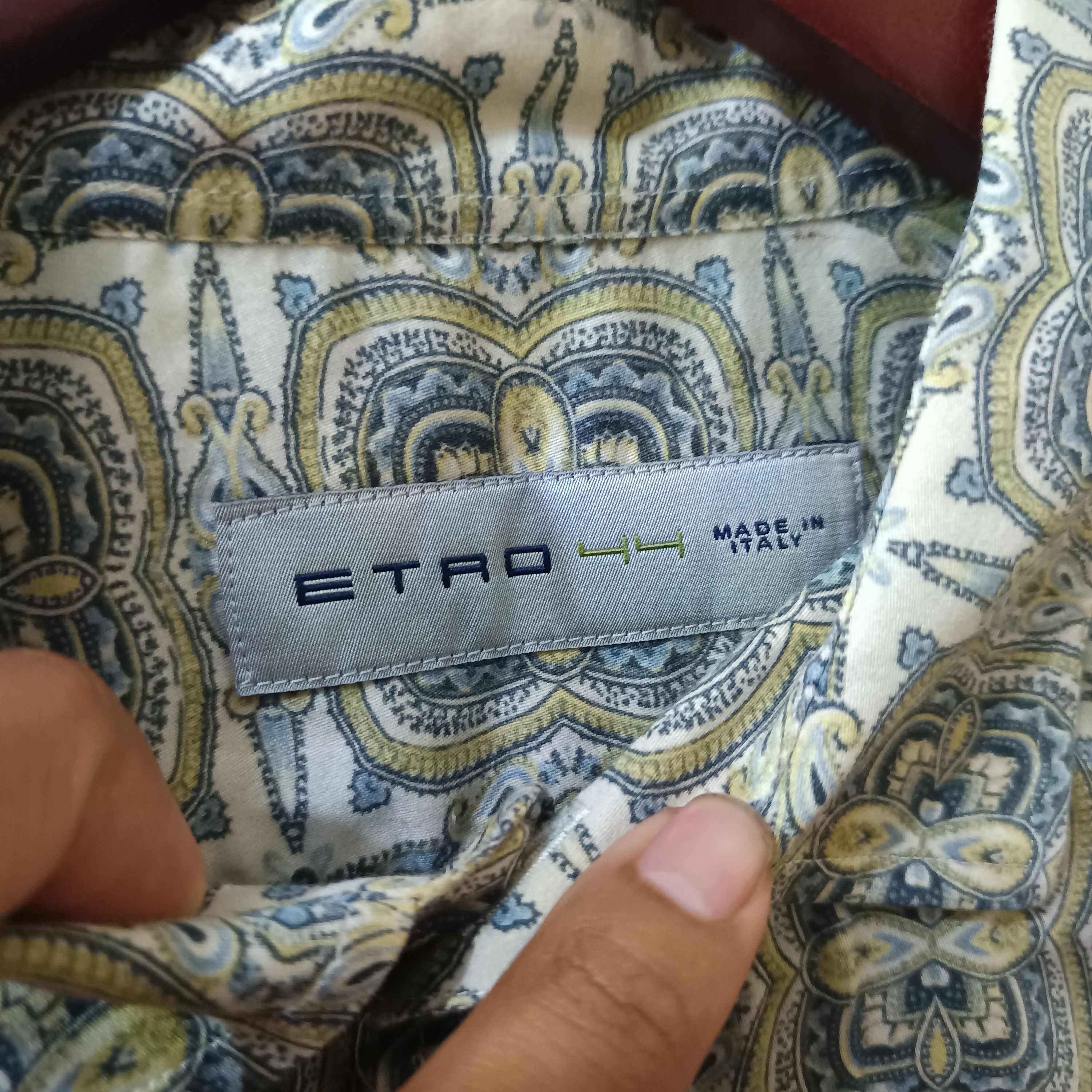 Etro × Vintage VINTAGE ETRO FULL PRINT SHIRT Size US L / EU 52-54 / 3 - 3 Thumbnail