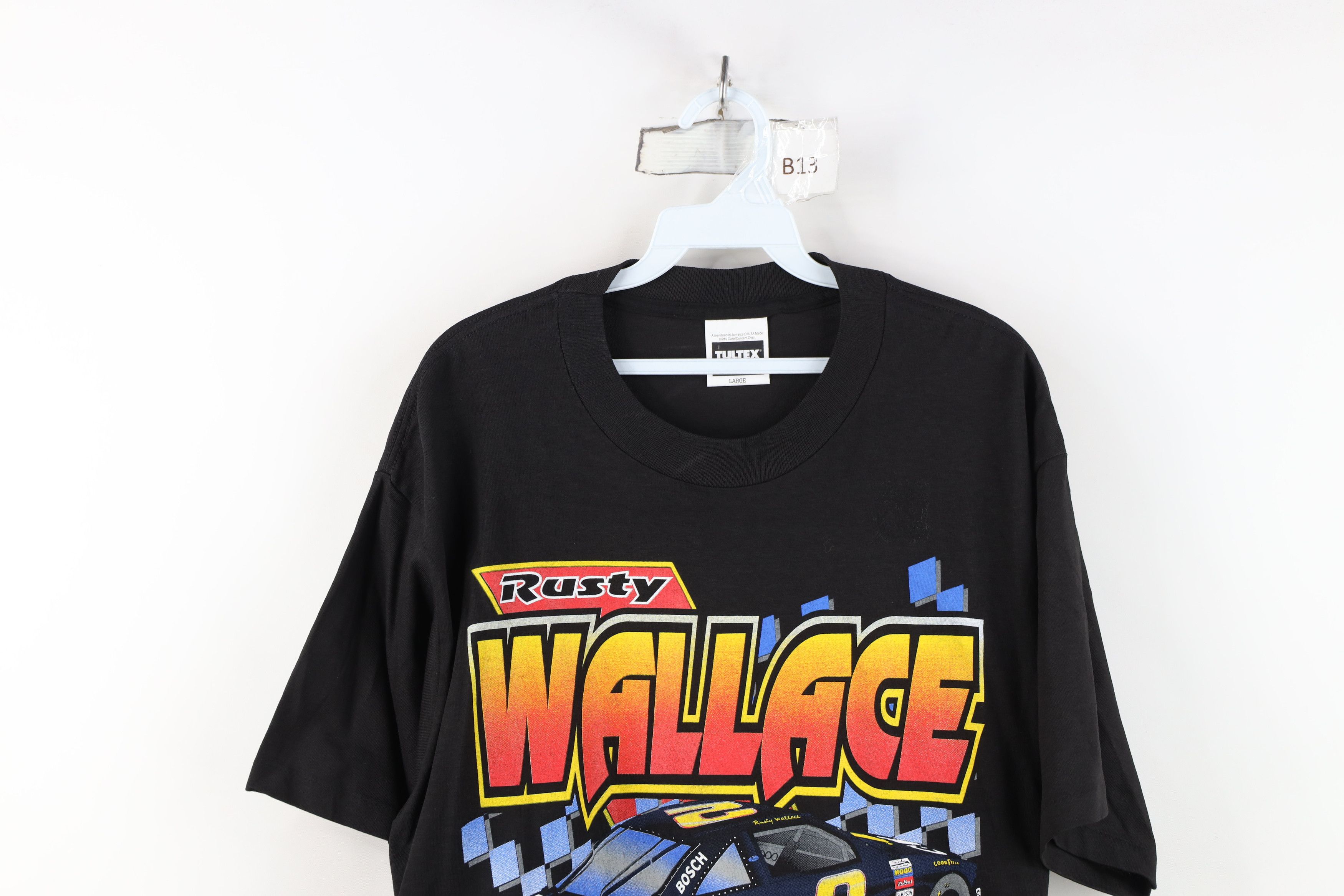 Vintage Vintage 90s NASCAR Rusty Wallace Racing Miller Lite T-Shirt Size US L / EU 52-54 / 3 - 2 Thumbnail