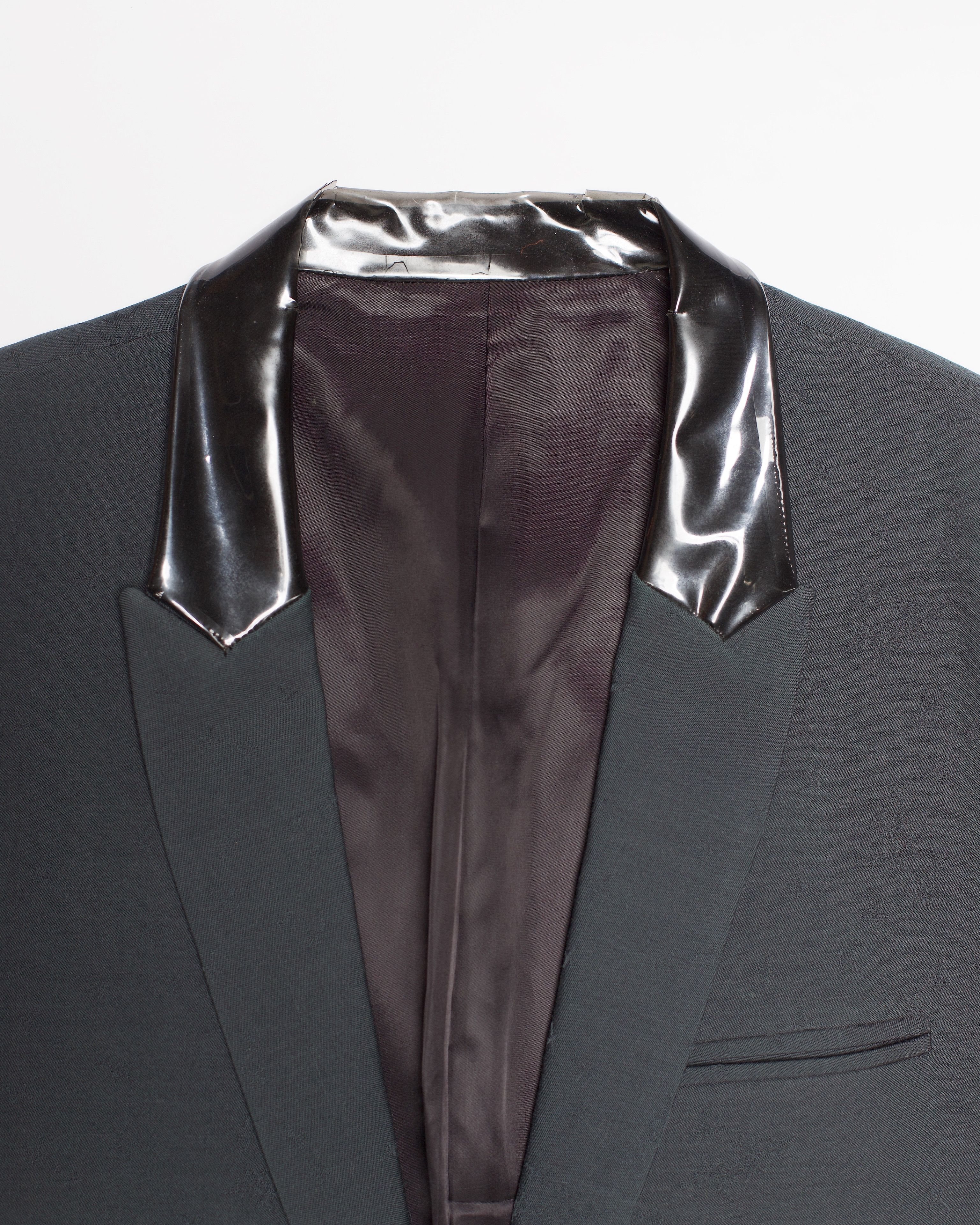 Undercover Undercover AW 2002/03 'Witches Cell' Vinyl Collar Jacket Size 50R - 3 Thumbnail