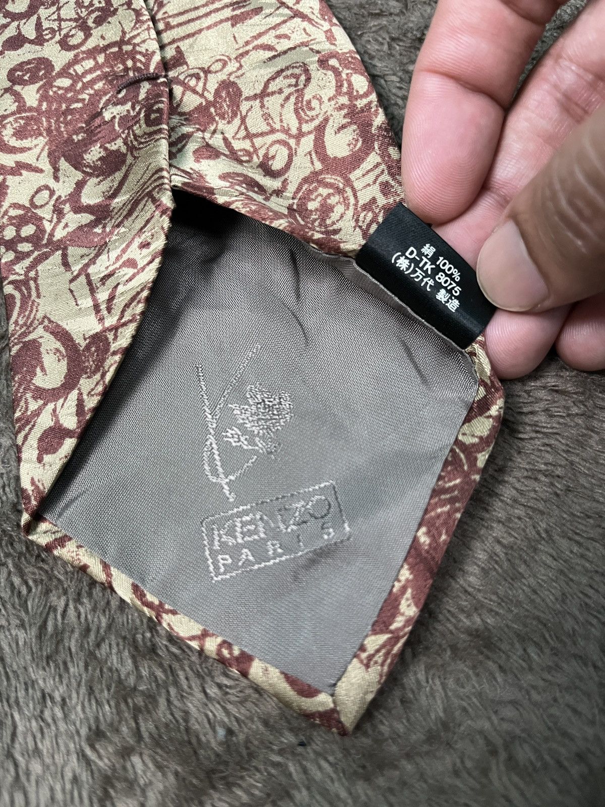 Kenzo × Vintage Kenzo Paris Silk Necktie Size ONE SIZE - 7 Thumbnail