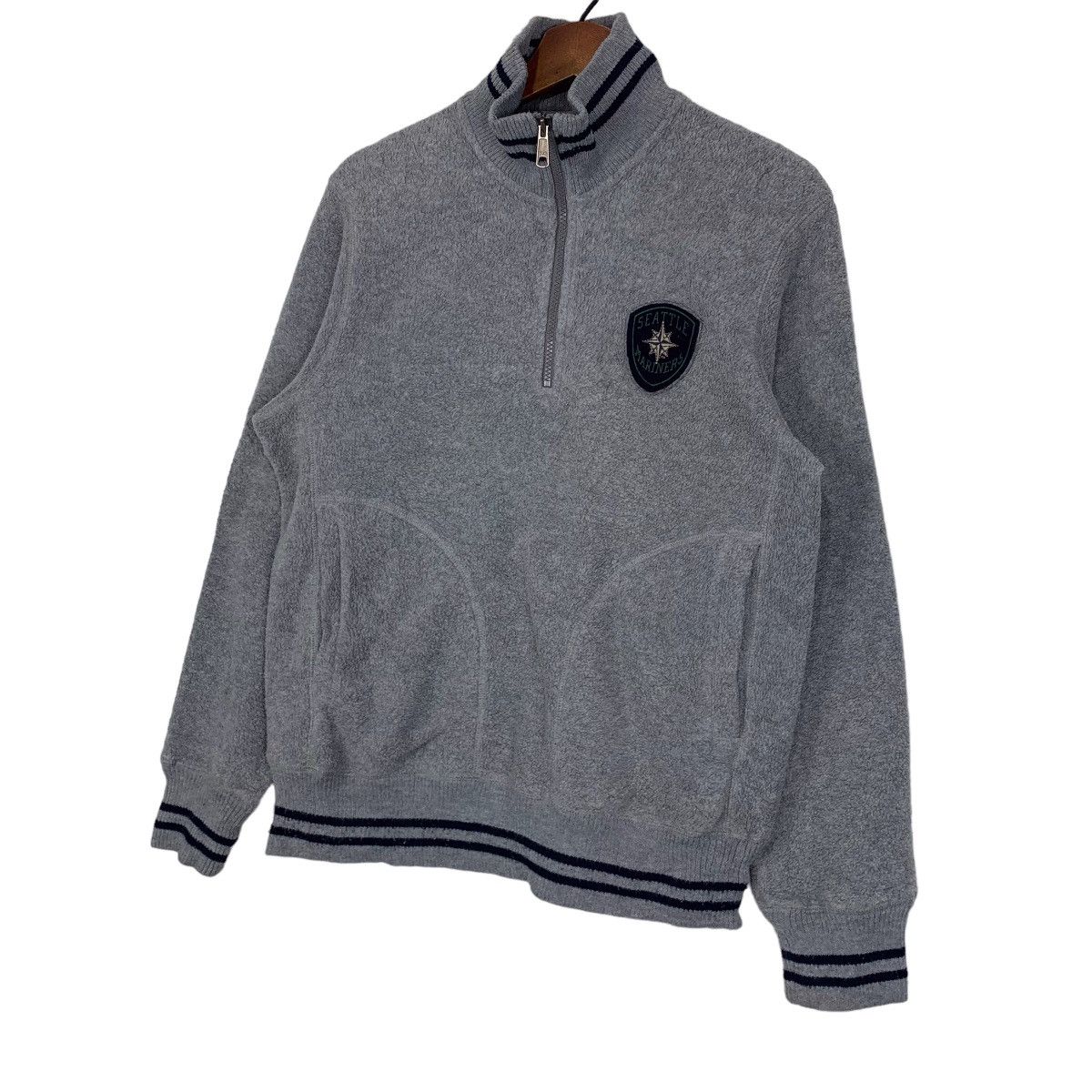 MLB × Uniqlo × Vintage Vintage Uniqlo X MLB Seattle Mariners Halfzip Fleece Size US M / EU 48-50 / 2 - 3 Thumbnail