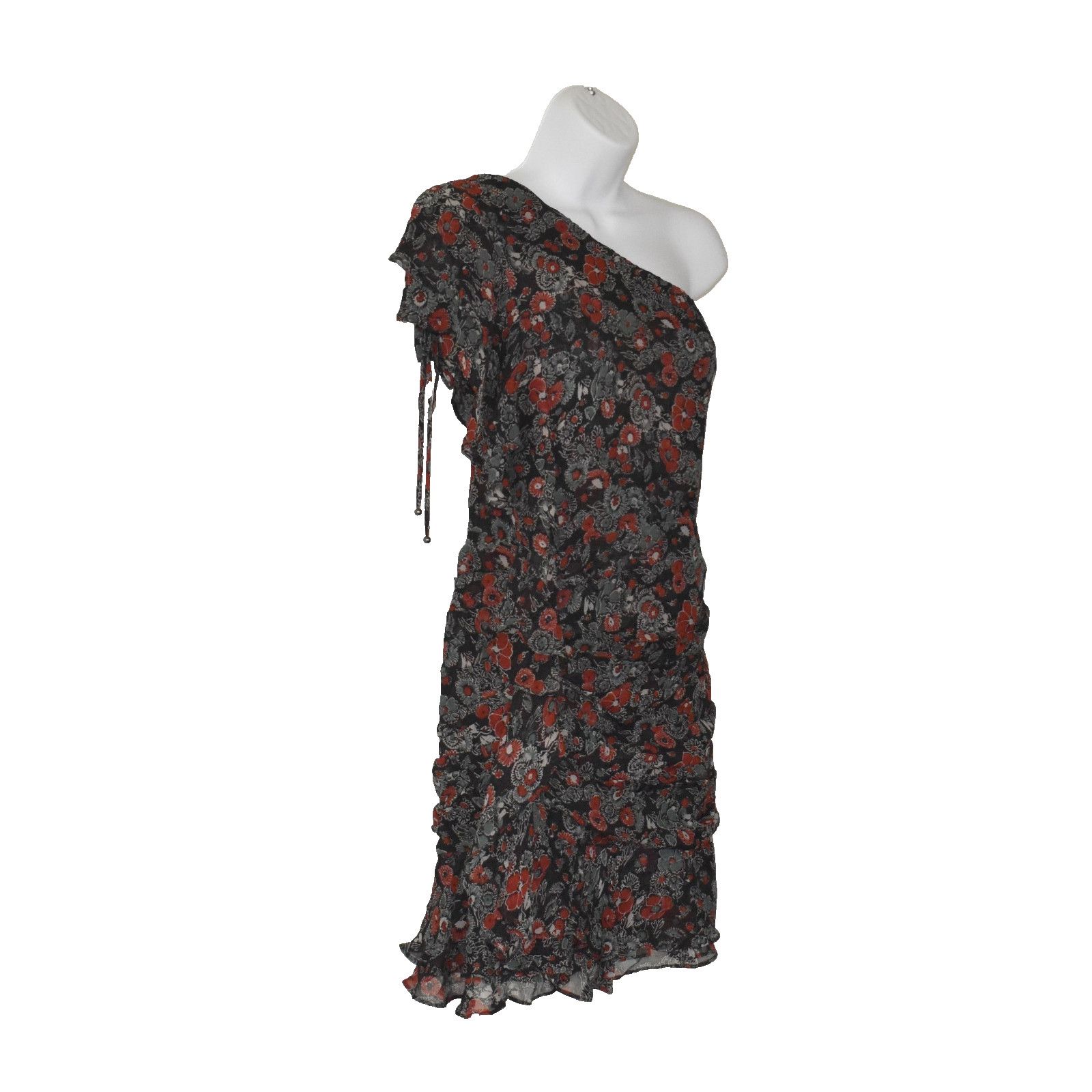 Veronica Beard NEW VERONICA BEARD Ballard Silk Floral Print Ruffle Dress 12 Size XL / US 12-14 / IT 48-50 - 3 Thumbnail