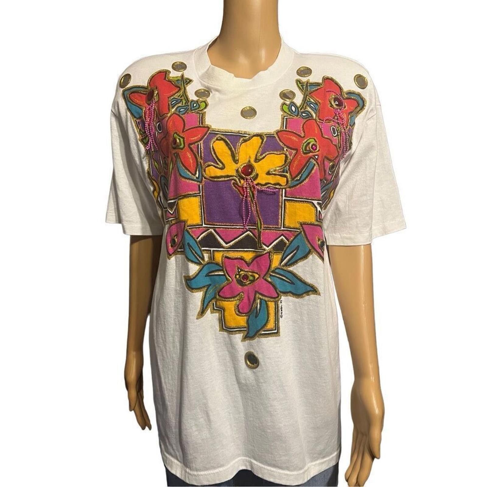 Other KWBL Rare find hand painted 90s vintage shirt OSFM Vintage Size ONE SIZE - 2 Thumbnail