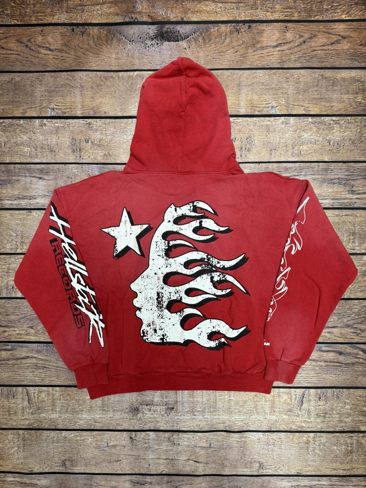 HELLSTAR Hellstar Records Hoodie Red Capsule 9 Size S Size US S / EU 44-46 / 1 - 2 Thumbnail
