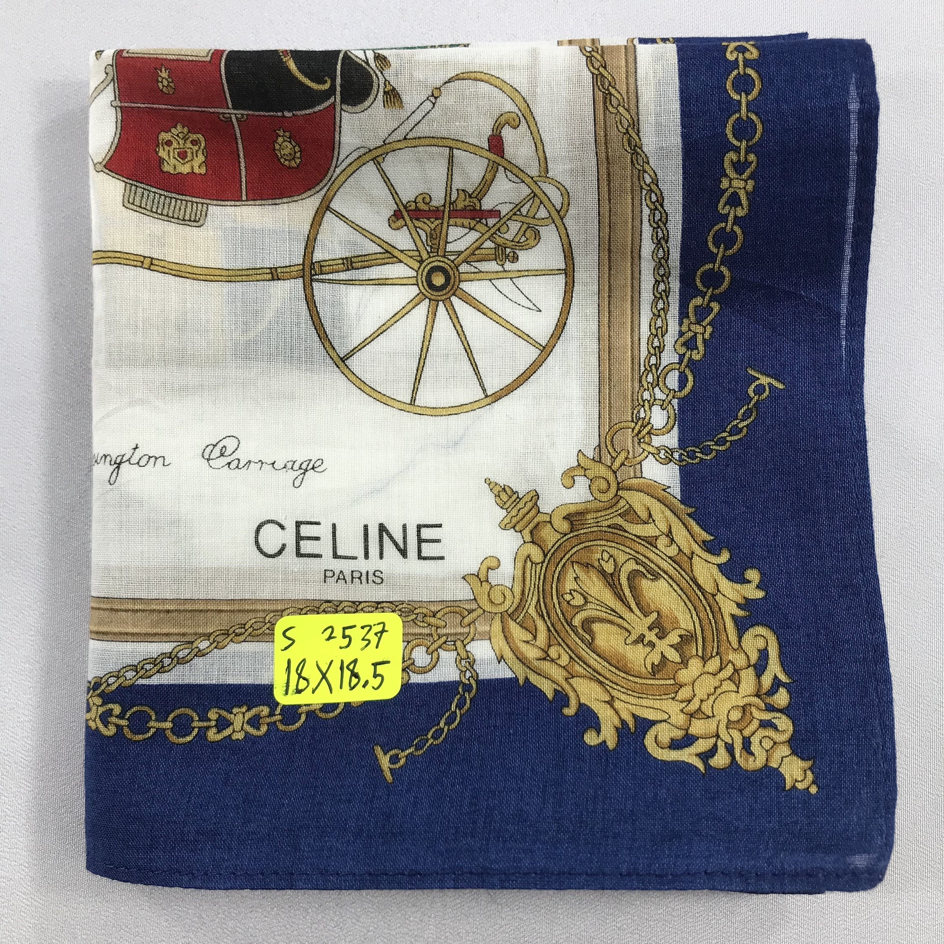 Celine × Vintage Celine Bandana / Handkerchief / Neckerchief - S2537 Size ONE SIZE - 5 Thumbnail