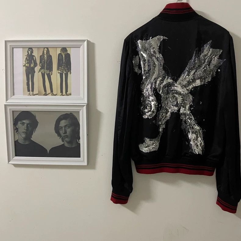 Saint Laurent Paris saint Laurent Mr.X Crystal&sequins jacket -DMC 