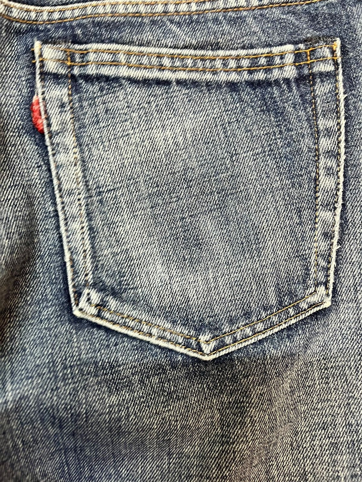 Hysteric Glamour Vintage Rnative Faded Wash Whiskering Denim Size US 33 - 7 Thumbnail