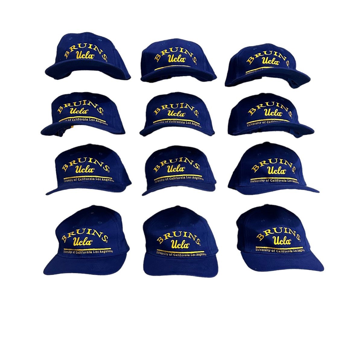 image of American College x NCAA Vintage 1990S Ucla Strapback Hats Lot Of 12 in Blue, Men's