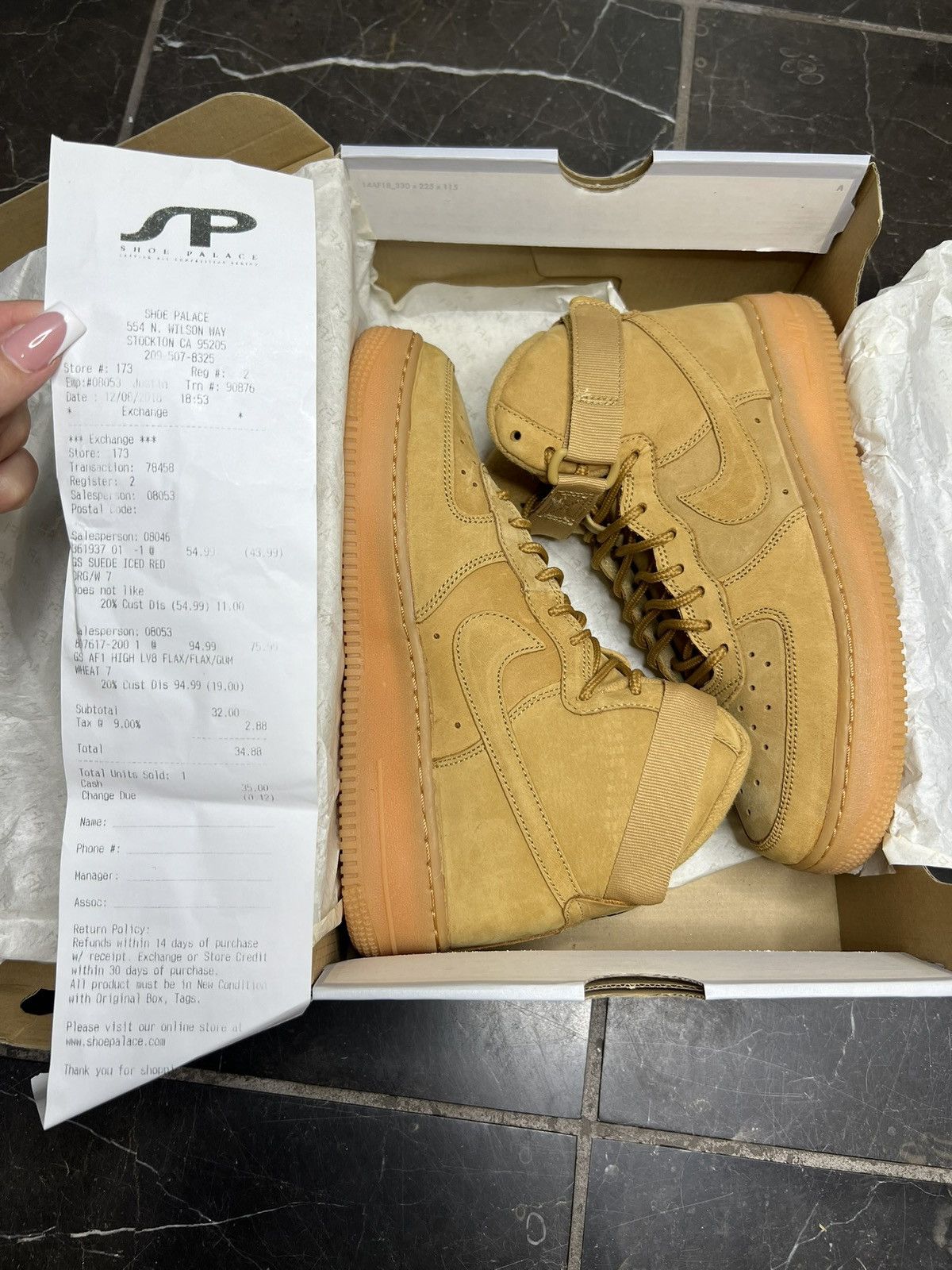 Nike Nike Air Force 1 Mid 07’ Flax High Top Size US 7 / EU 40 - 8 Thumbnail