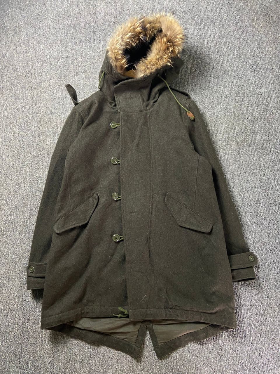 Beams Japan Vintage BEAMS Wool Fishtail Parka Jacket (203) Size US L / EU 52-54 / 3 - 1 Thumbnail