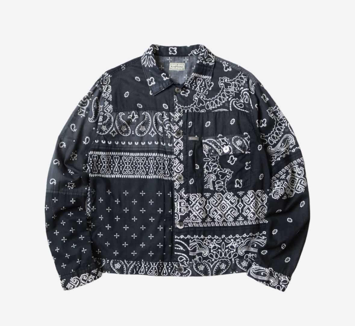 Kapital × Kapital Kountry Kapital Gauze Bandana Patchwork PT 1st Jacket Black Size US XXL / EU 58 / 5 - 1 Thumbnail