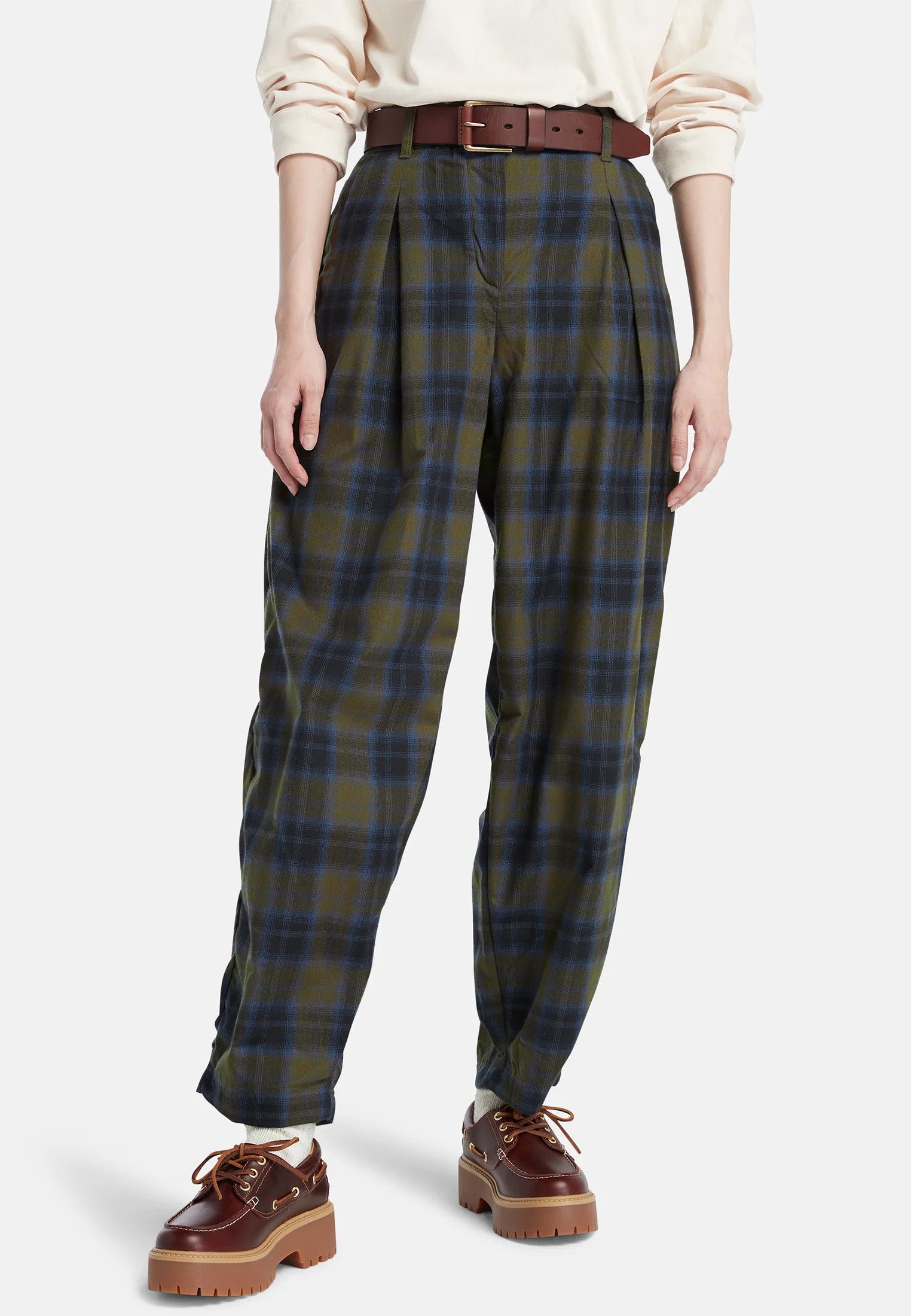 Balenciaga Vintage Balenciaga Check Relaxed Trouser Pants Size US 31 - 1 Thumbnail