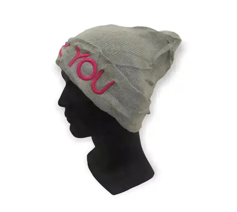 Japanese Brand × Vintage Japanese Brand Fuxk You Spellout Beanie Hat Size ONE SIZE - 2 Thumbnail