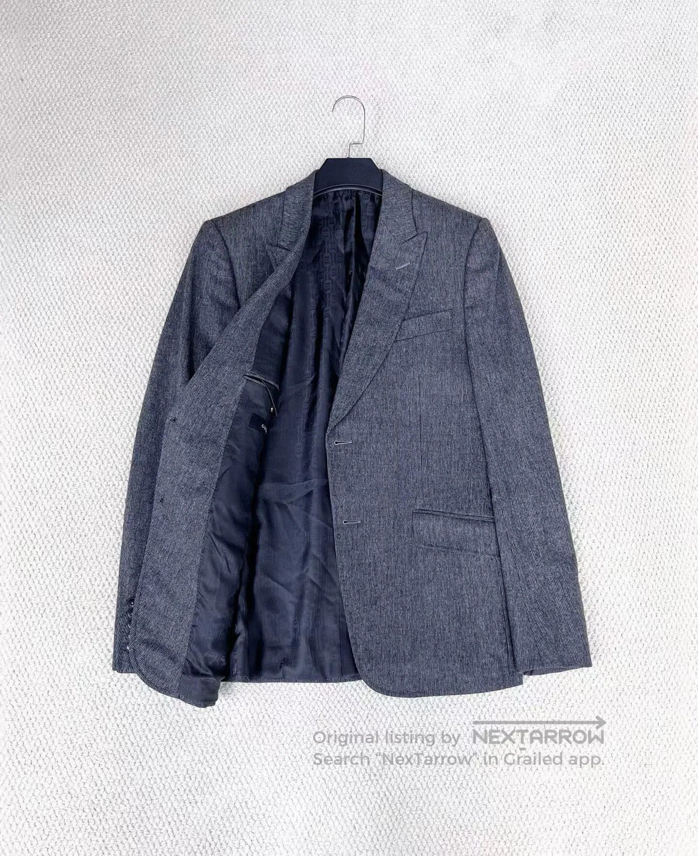 Gucci Gucci Gray Logo Print Suit Jacket. Size US M / EU 48-50 / 2 - 5 Thumbnail
