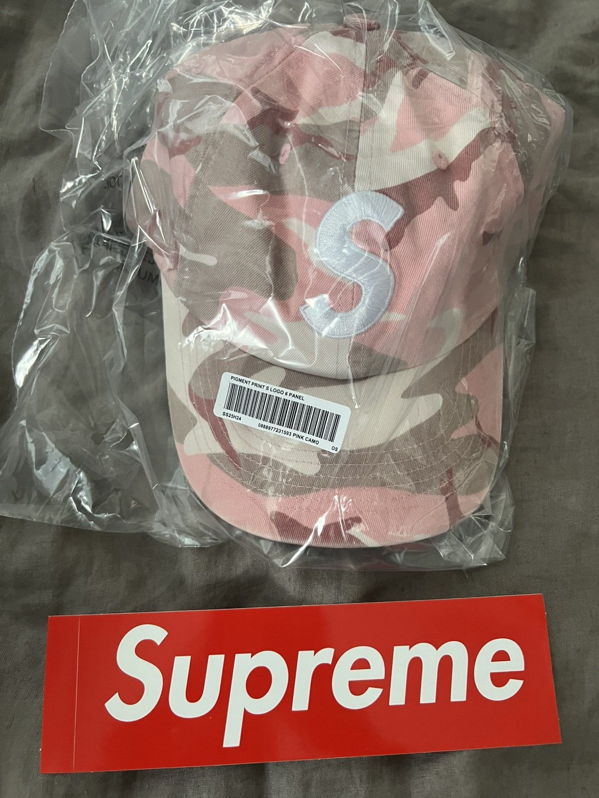 Pigment Coated S Logo 6-Panel ピンクカモ ピンクカモ Pigment Coated