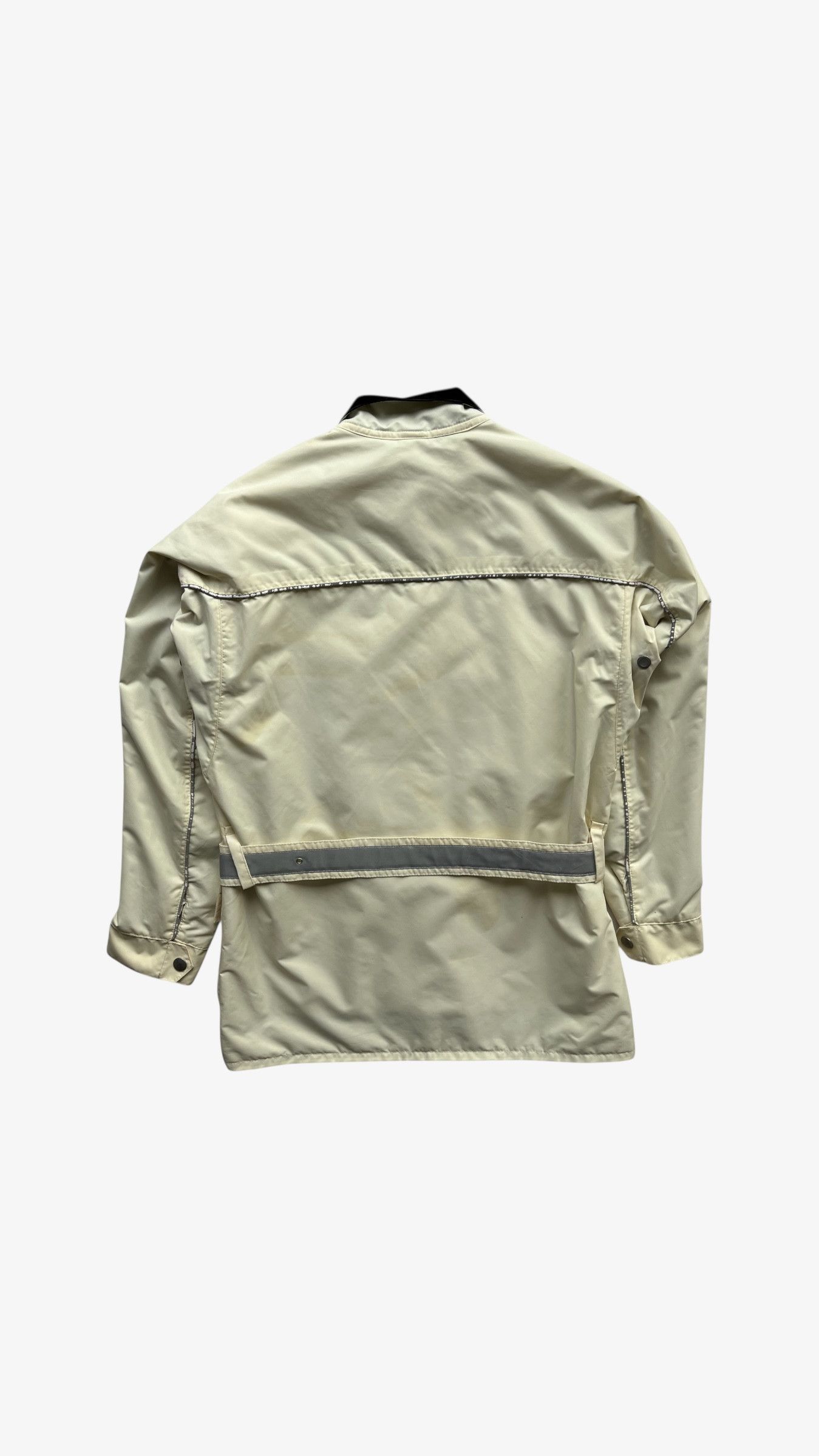 Belstaff Vintage 90s Men's Belstaff Tourmaster 500 Cream Biker Jacket Size US S / EU 44-46 / 1 - 5 Thumbnail