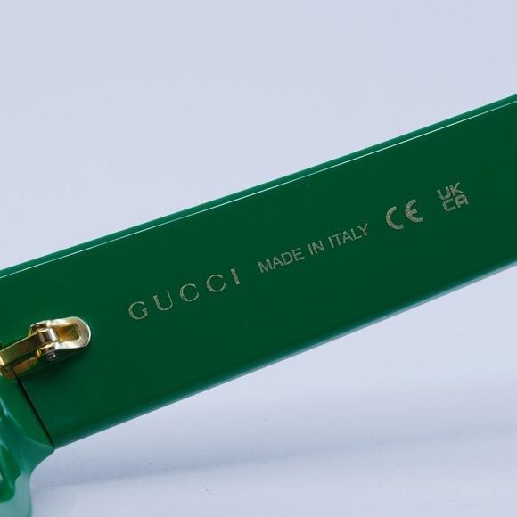 Gucci 🕶️ New Gucci GG1592S 003 Green Sunglasses Size ONE SIZE - 8 Thumbnail