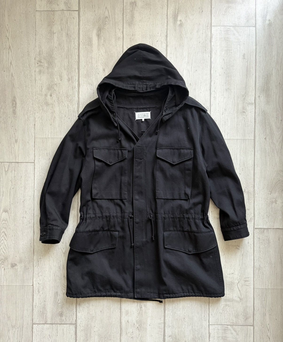 Maison Margiela Maison Margiela Black Hooded Field Jacket Parka Size US L / EU 52-54 / 3 - 1 Thumbnail