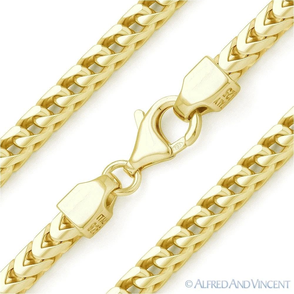 Other 5mm Arrow Link Franco Chain Bracelet in .925 Sterling Silver Size ONE SIZE - 1 Thumbnail