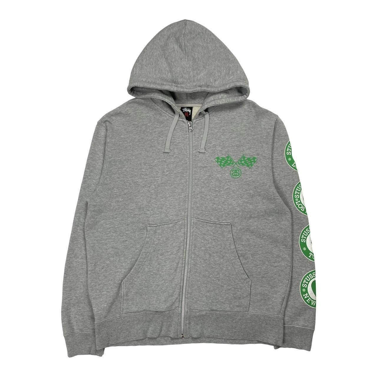 Stussy Stussy Hoodie Vintage Stussy Racing Flag Spell Out Graphic | Grailed