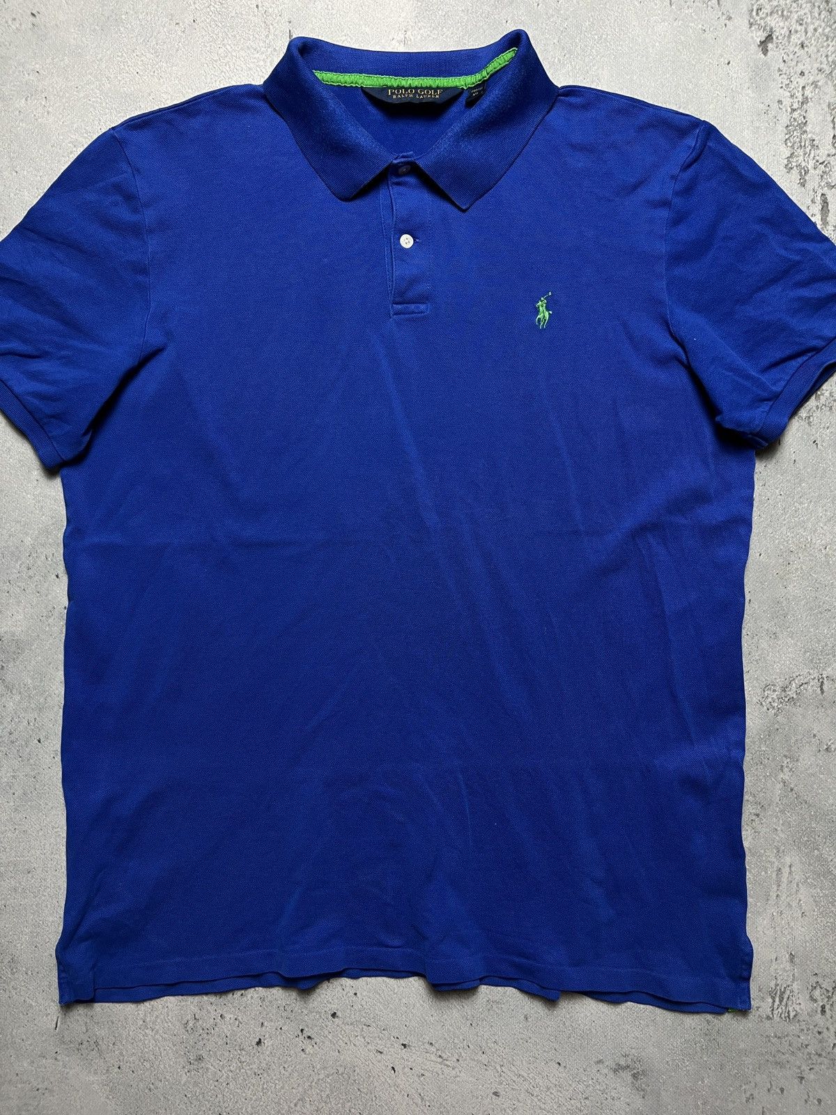 Polo Ralph Lauren Vintage Distressed Polo Ralph Lauren Big Logo Polo Tee Size US XL / EU 56 / 4 - 5 Thumbnail