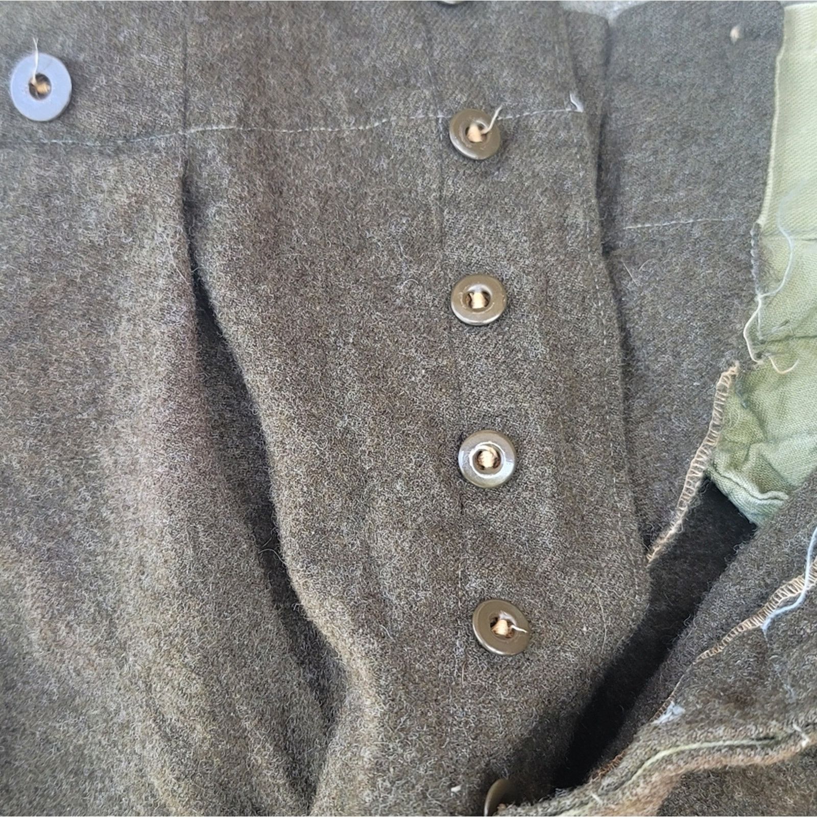 The Unbranded Brand Vtg 1957 Miller & Gabbe Limited Canadian Army Wool Pants Size 26" / US 2 / IT 38 - 3 Thumbnail