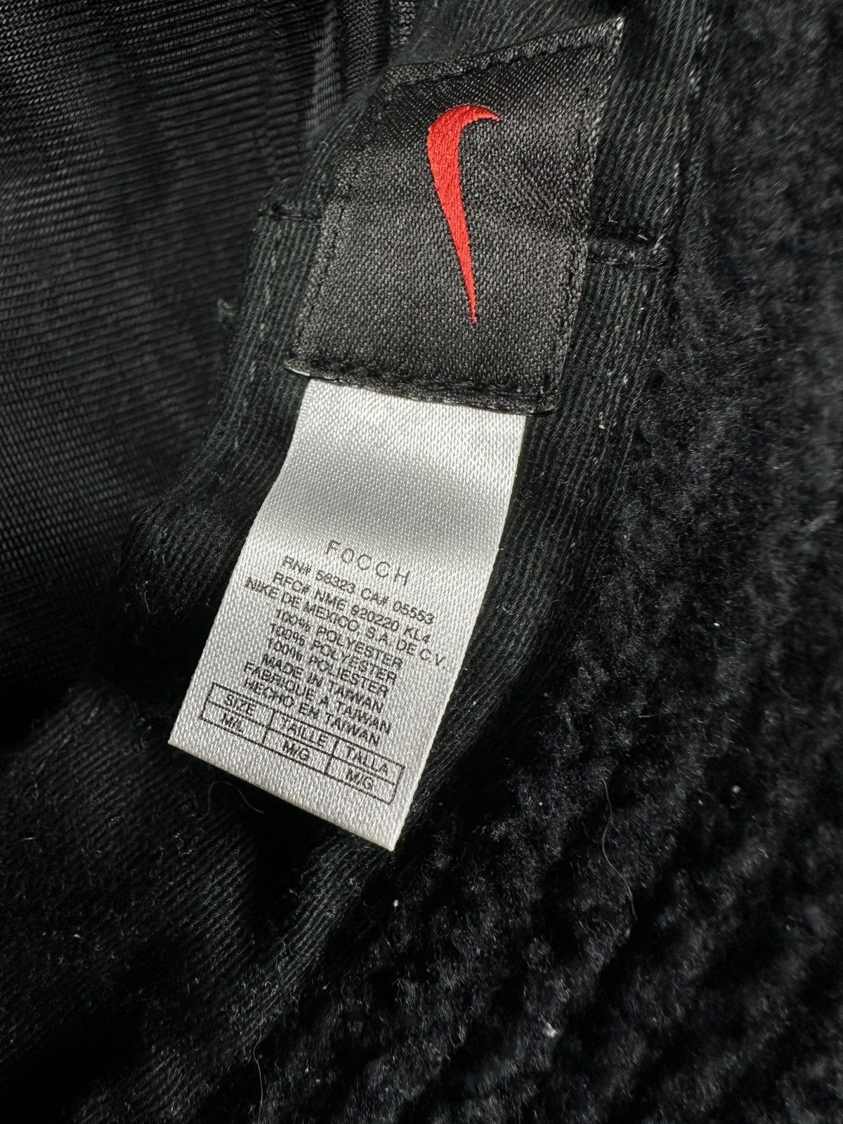 Nike Vintage 90s Nike Black Spell Out Fleece Bucket Hat Hip Hop Size ONE SIZE - 5 Thumbnail