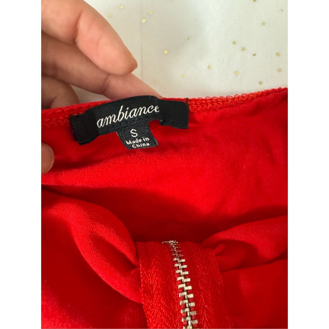 Other Ambiance Red Strapless Zip-Up Tube Top – Size S Size S / US 4 / IT 40 - 5 Thumbnail