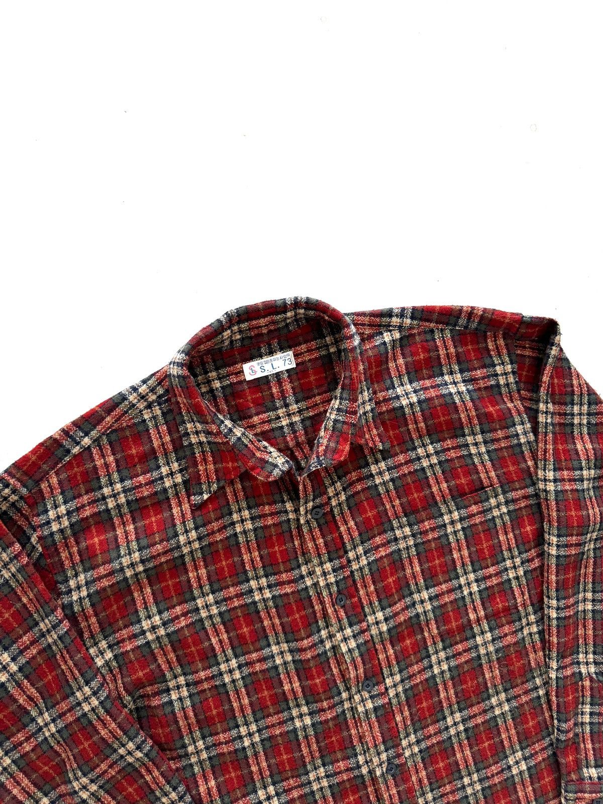 Japanese Brand S.L 72 Flannel Shirt Size US XL / EU 56 / 4 - 3 Thumbnail